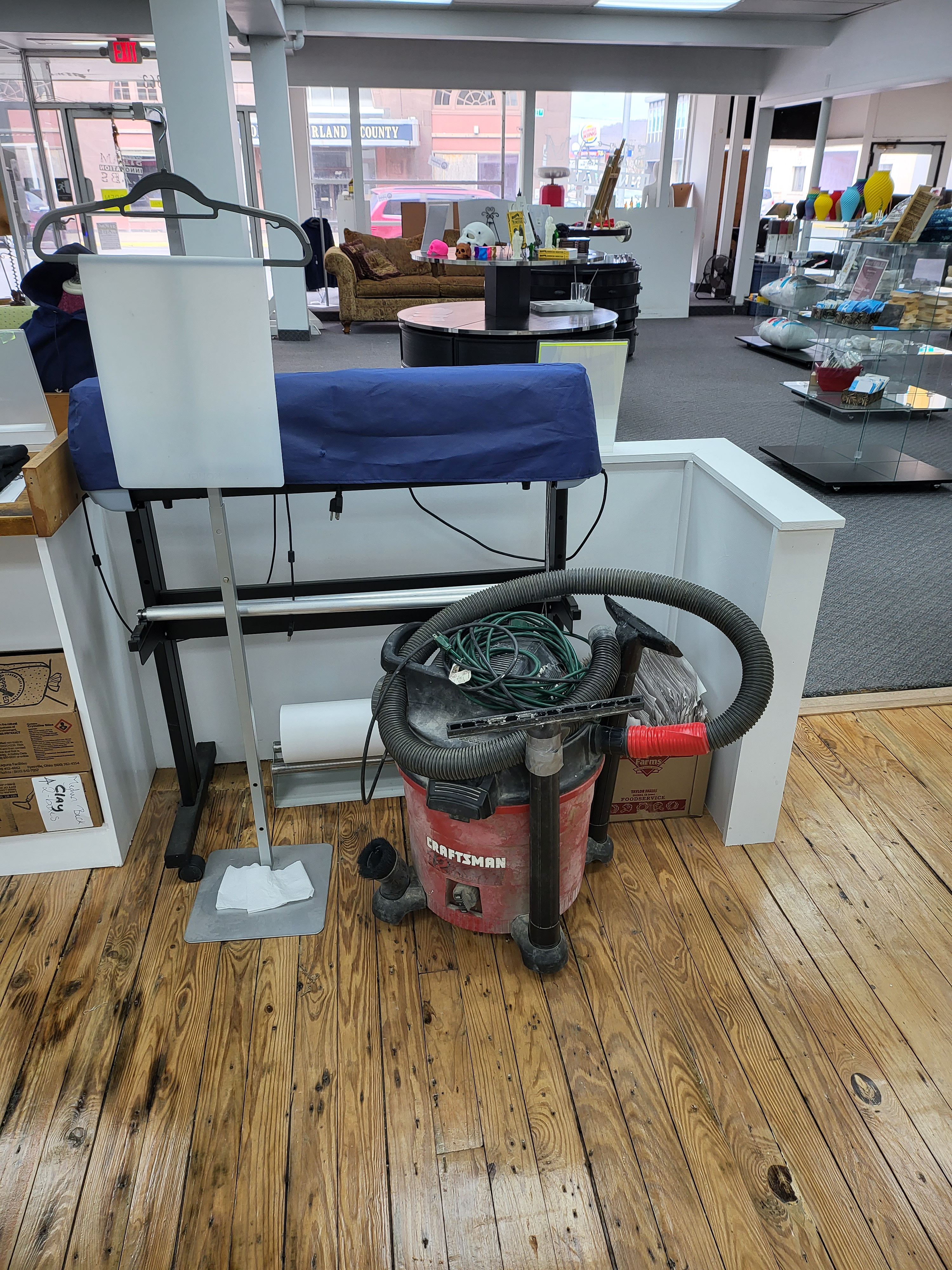 Reference image for the desired physical location of the new station, from which I built the design.