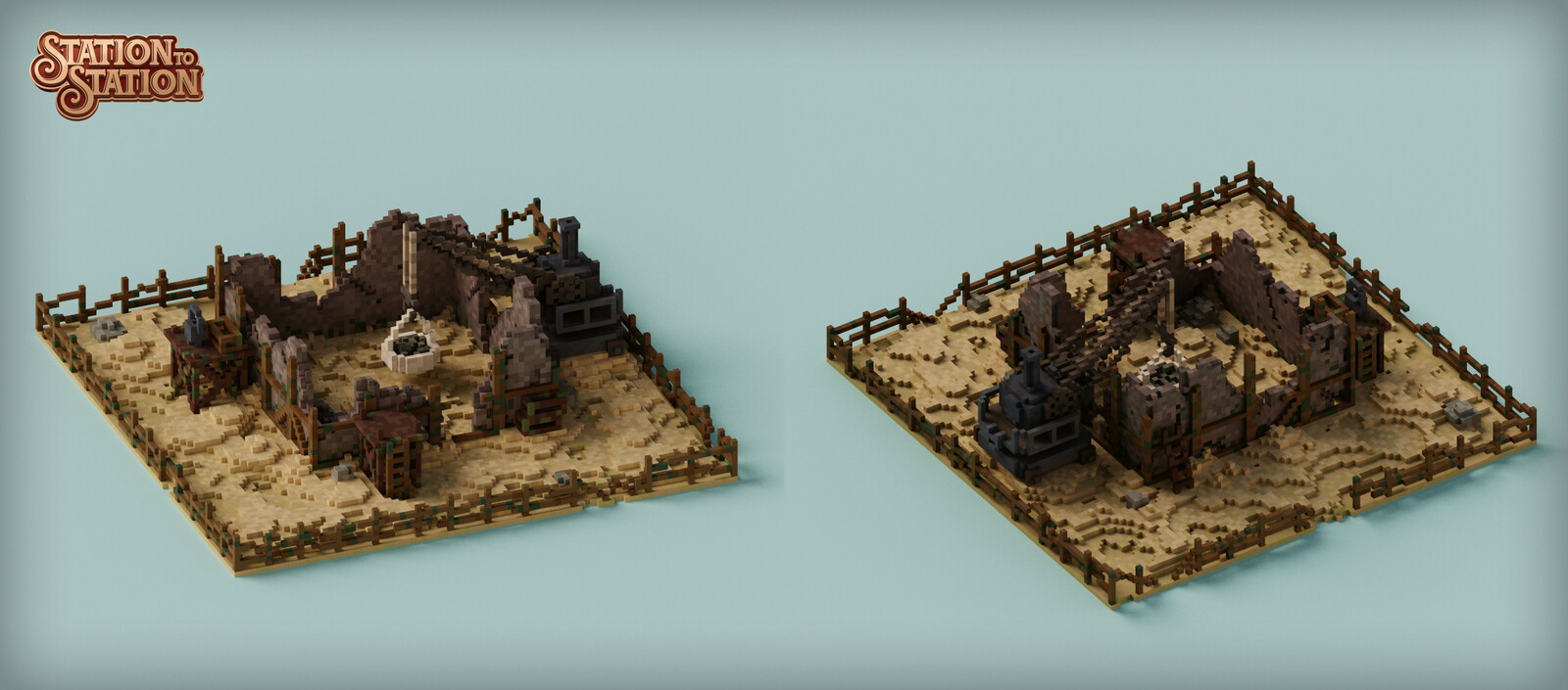 The building spot, which are essentially the spots where you build structures such as farms.
