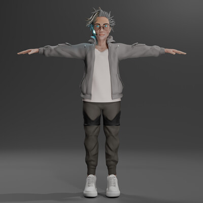 Sci-Fi Girl Character 3D 