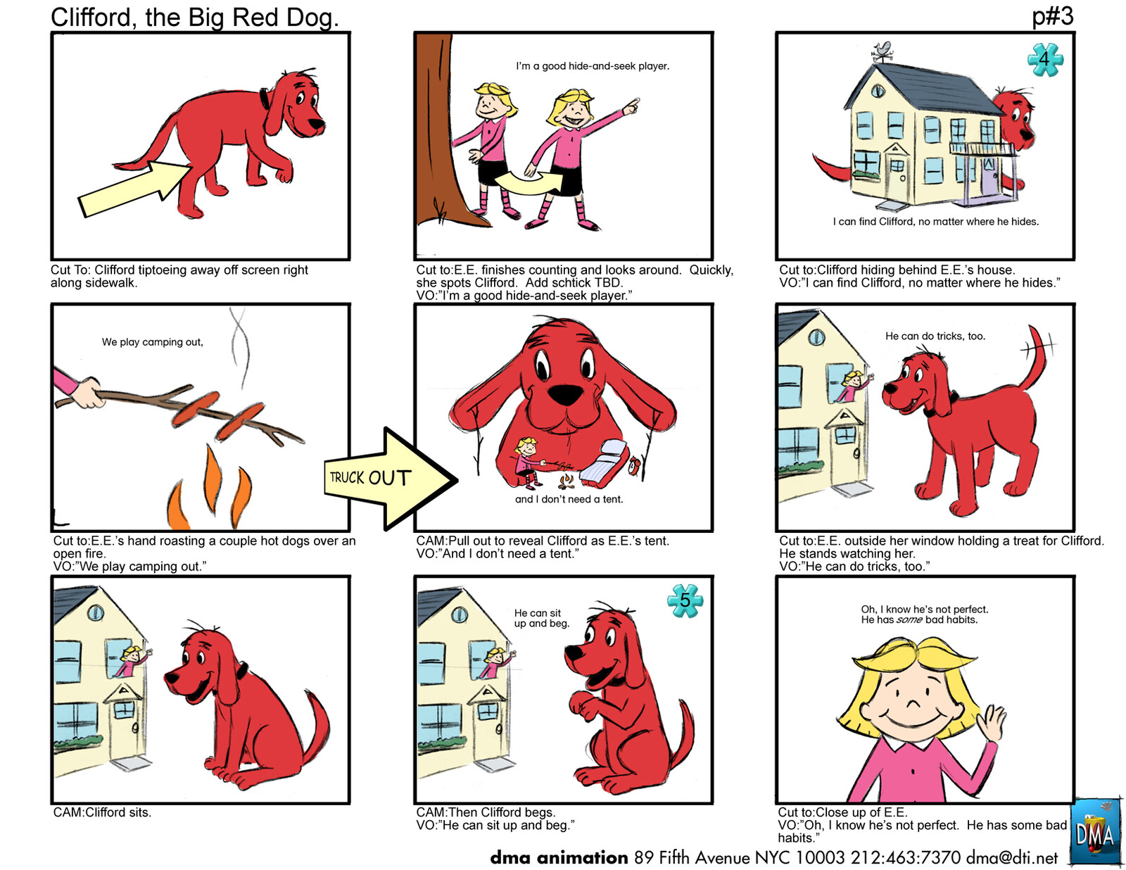 Clifford Big Red Dog StoryBoard - 3