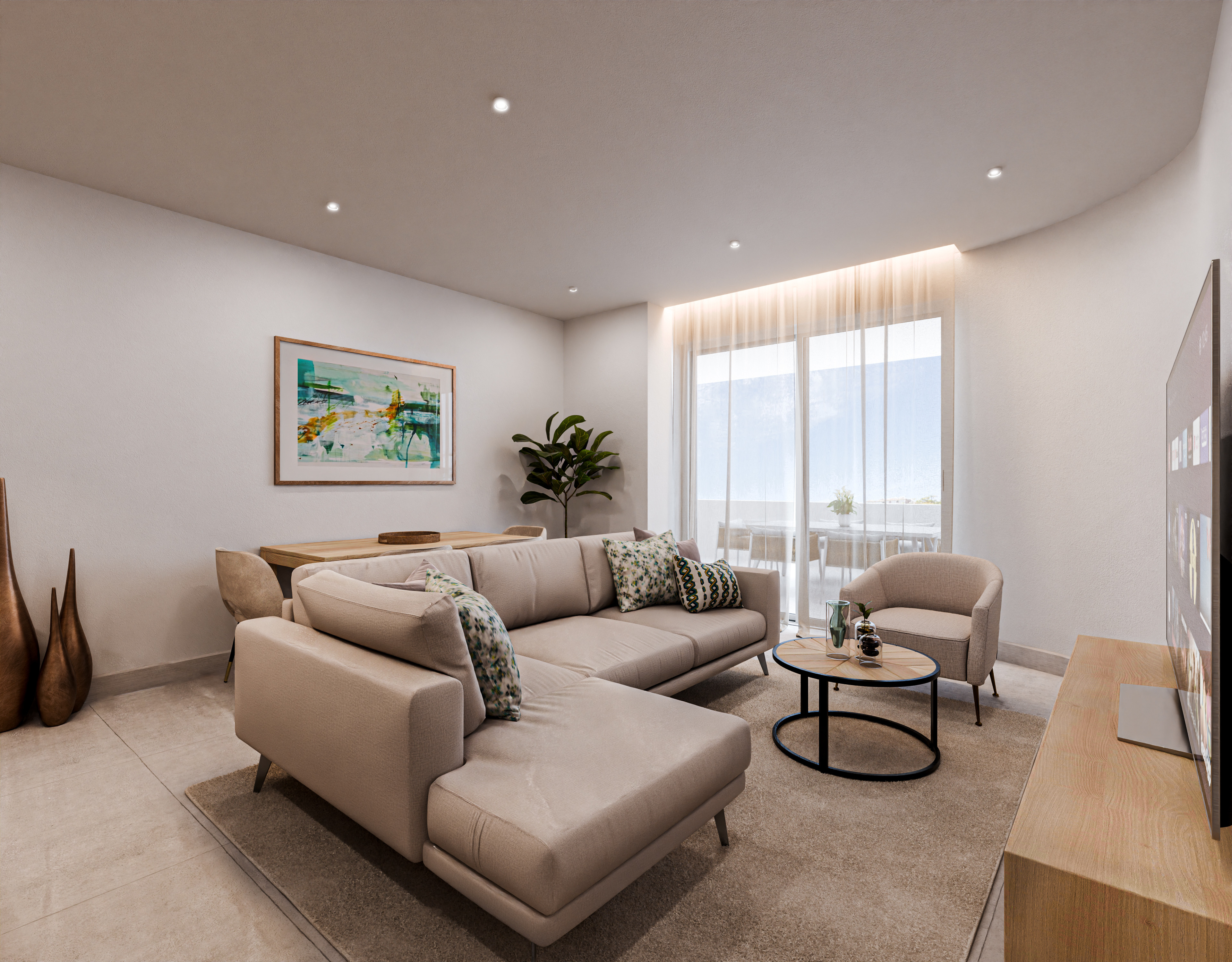 Livingroom angled shot.