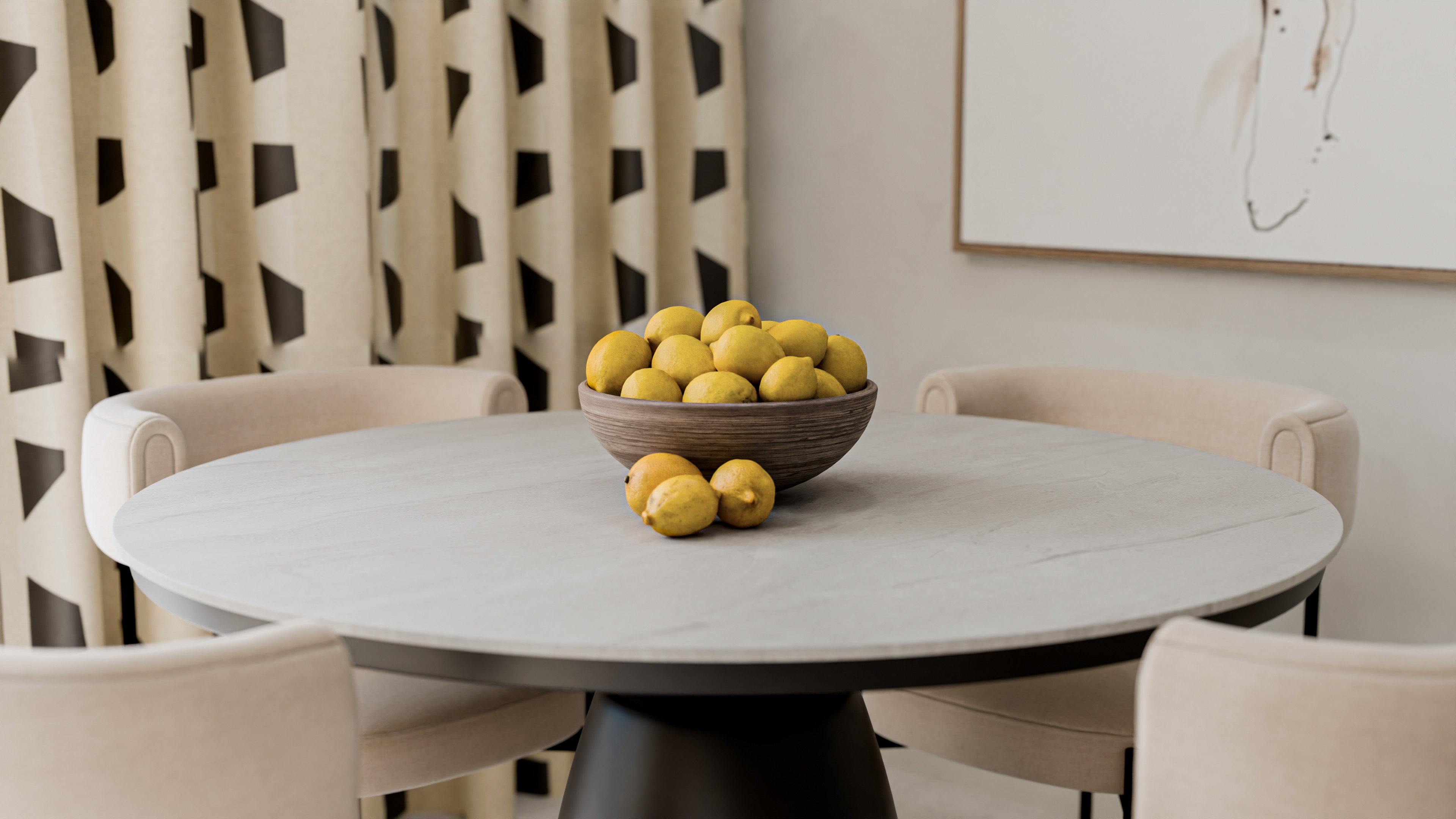 Dinning detail shot.