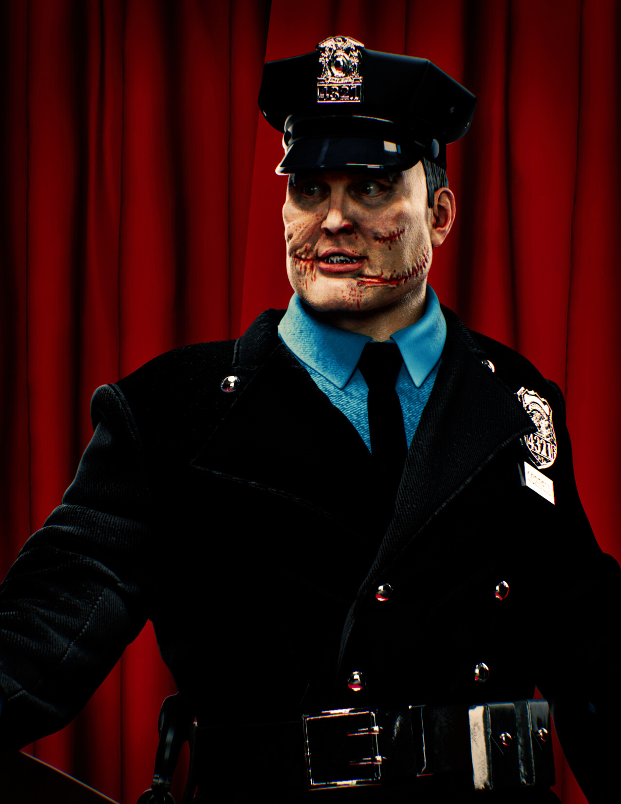 ArtStation - Maniac Cop fan art for 3D Printing