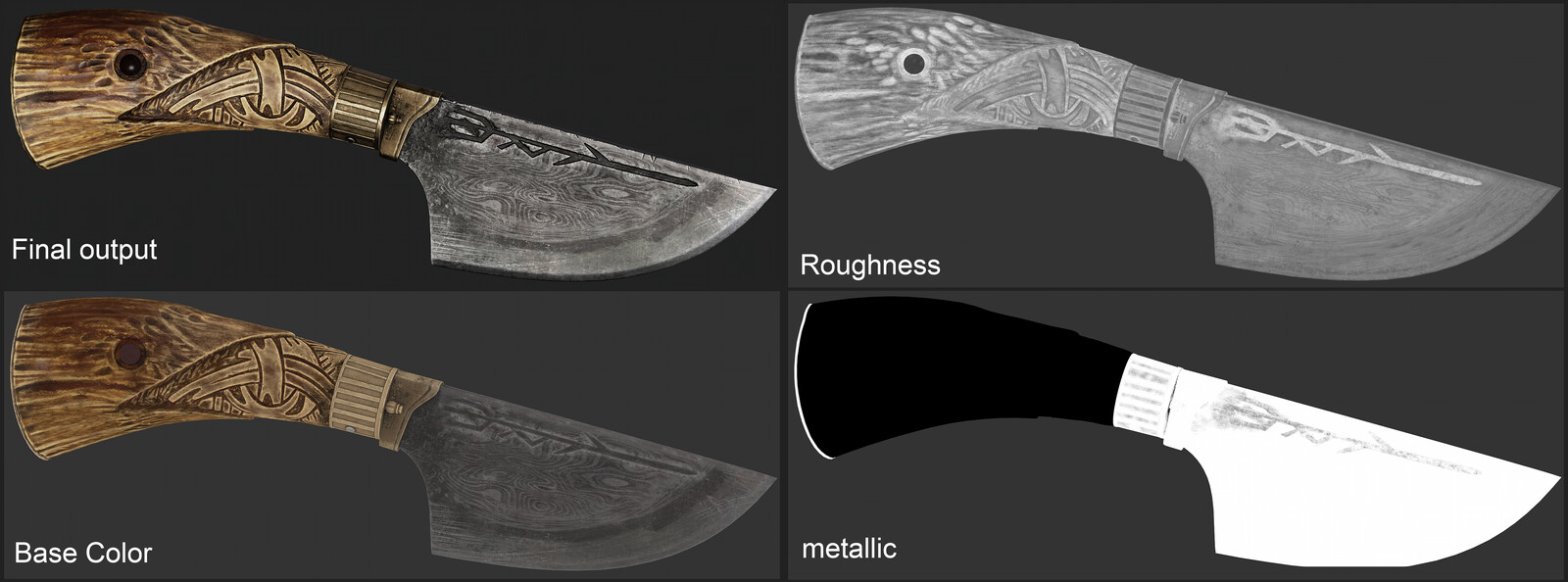 Ravenhandleknife_texture maps Breakdown.