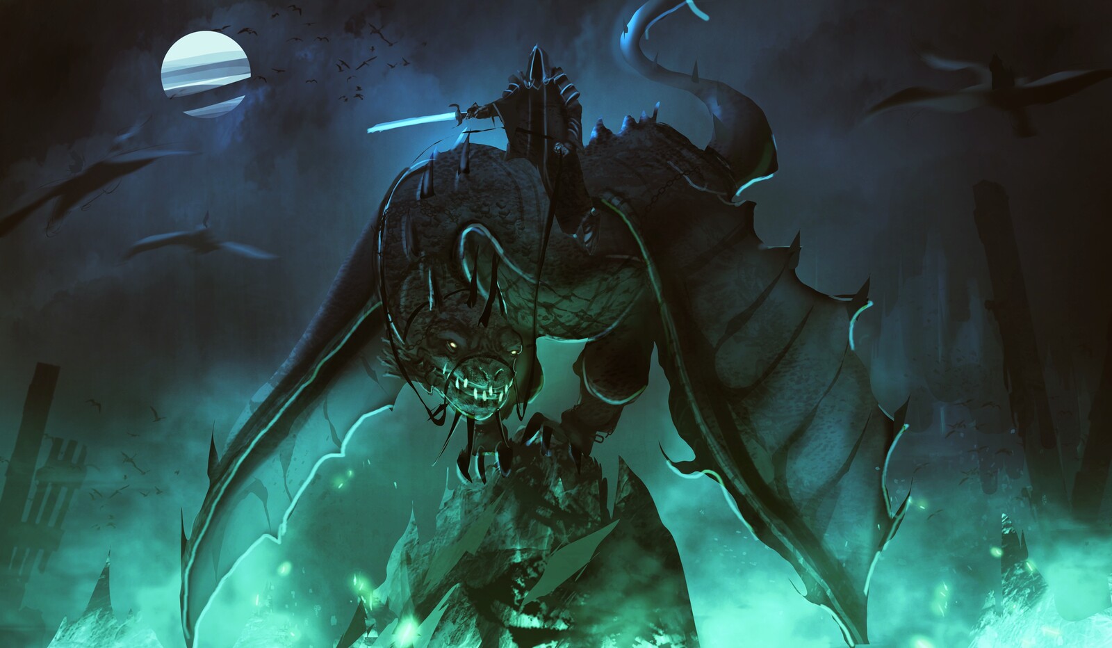 Nazgul rider Lotr Art