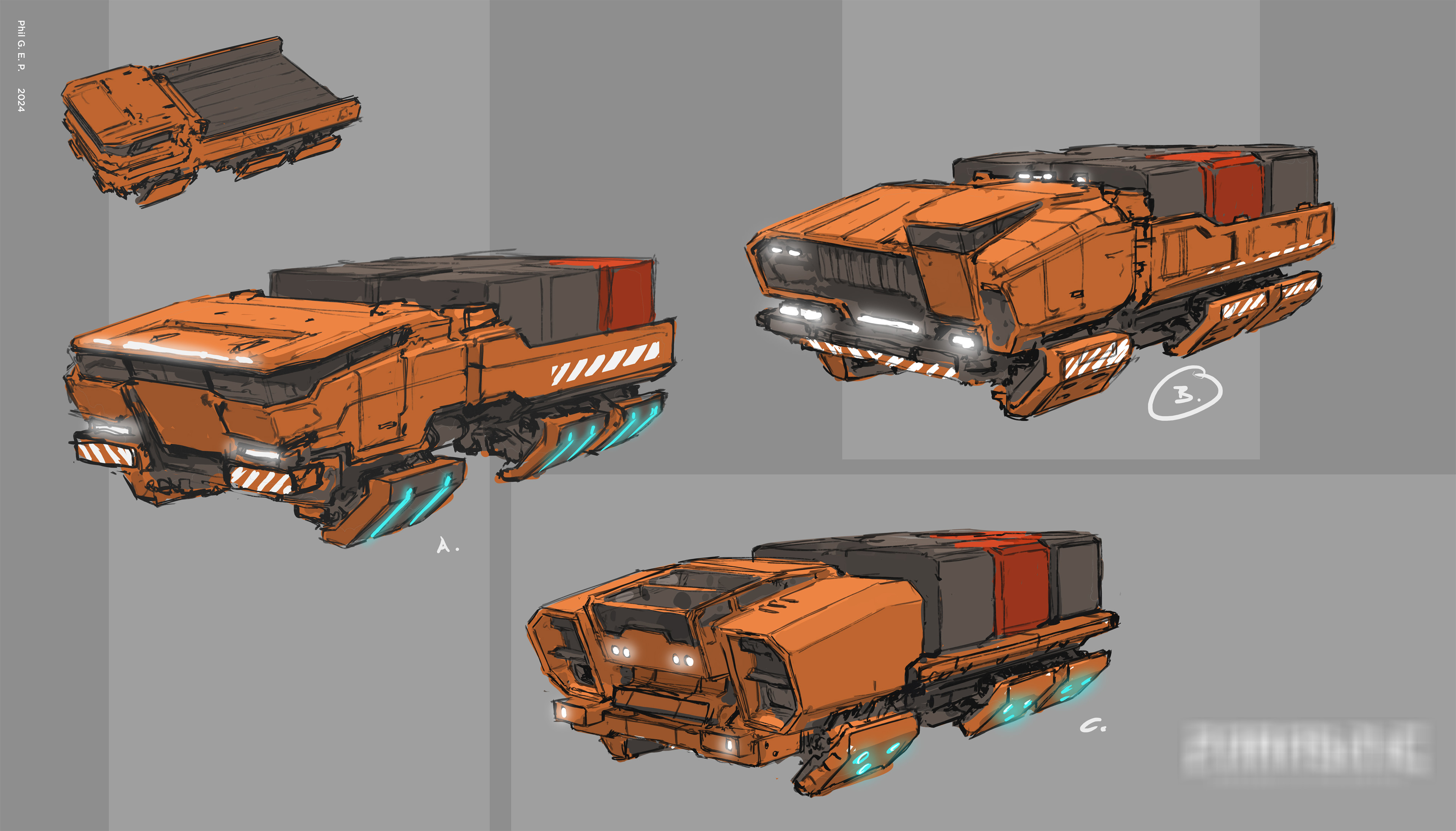 initial rough sketches