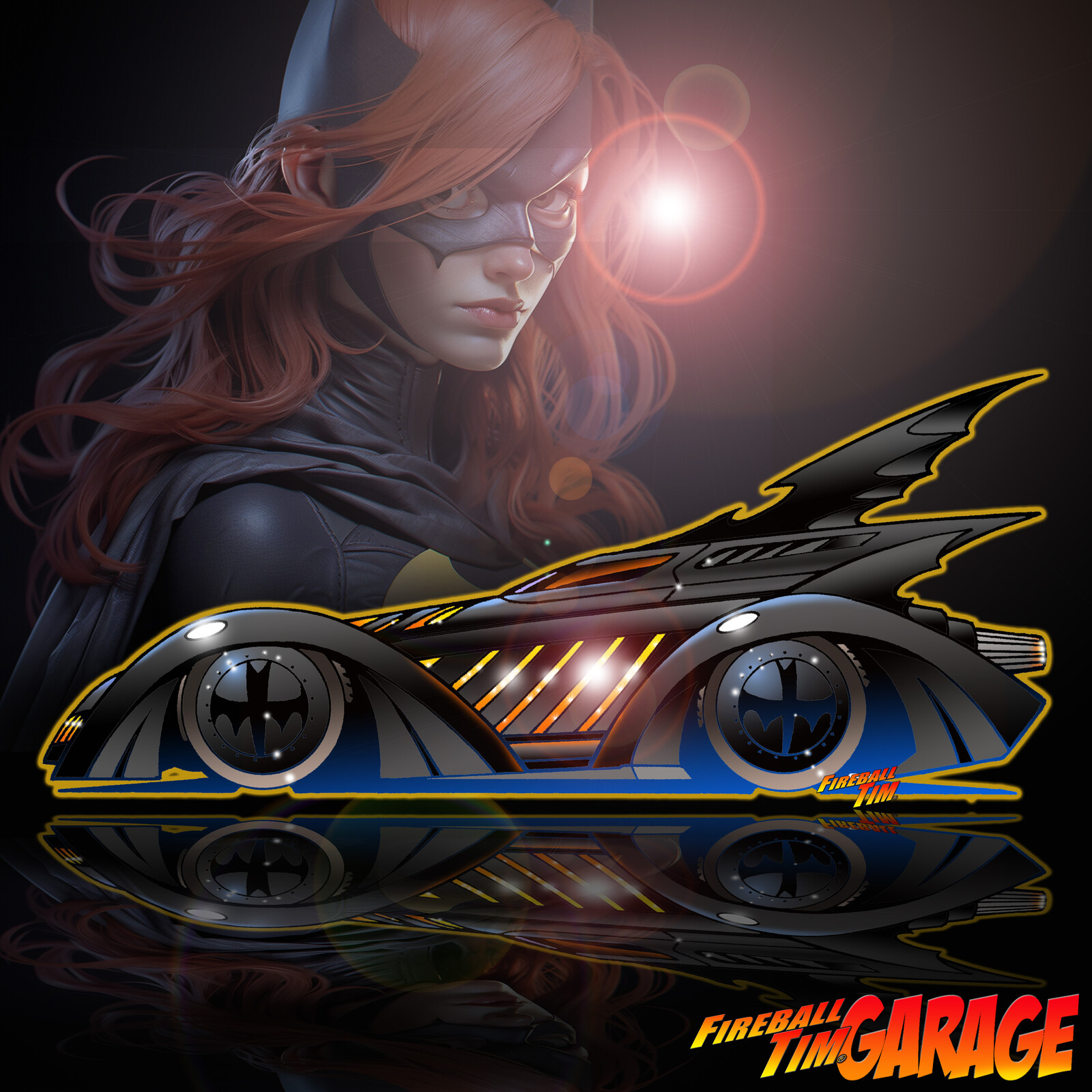 Batman Forever Concept Art by Fireball Tim Garage