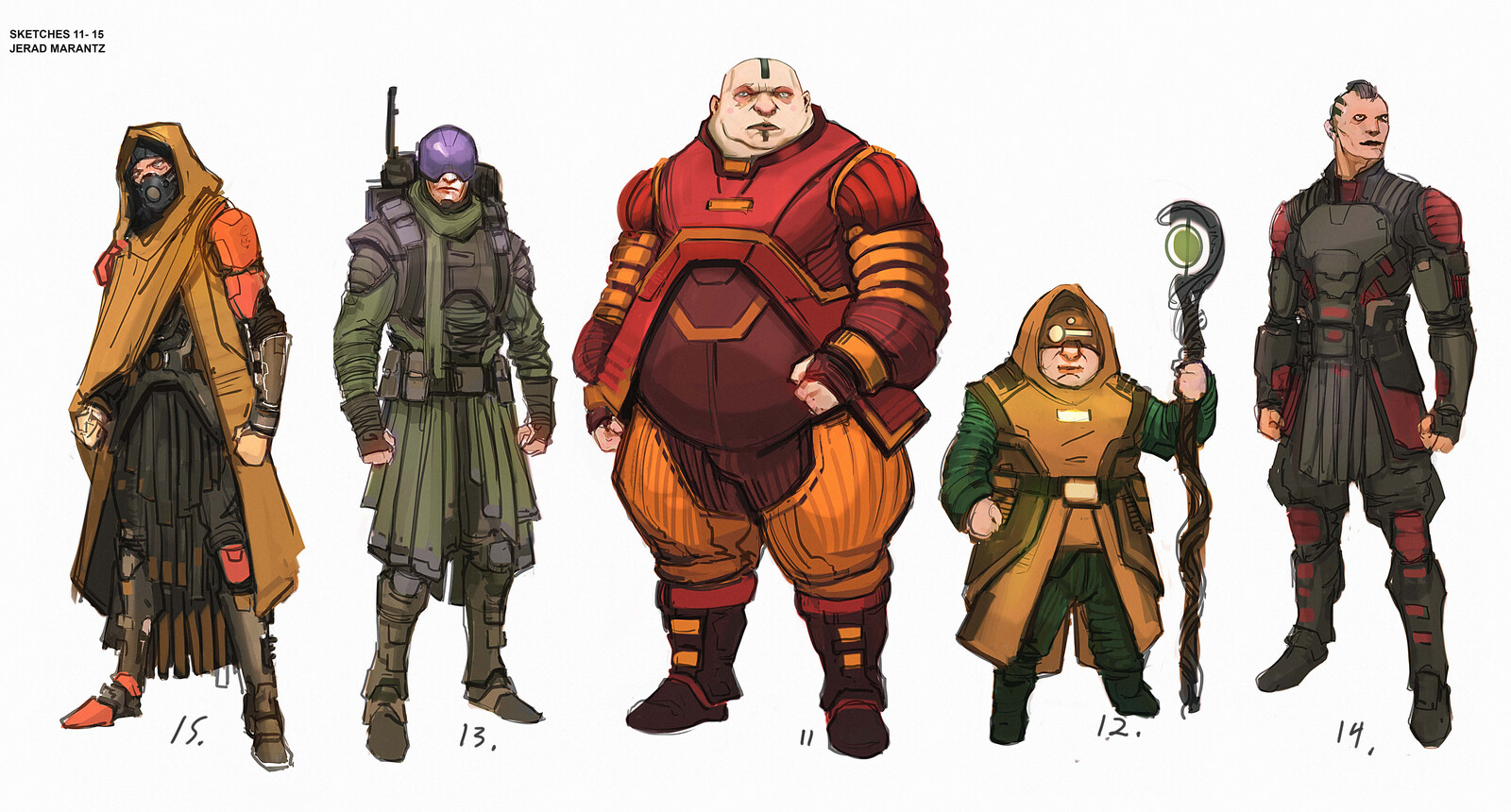 Background Character Costume Concepts