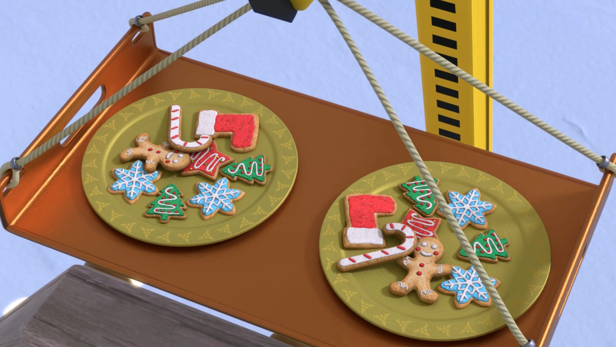 Modeled the cookies and the cookie tray