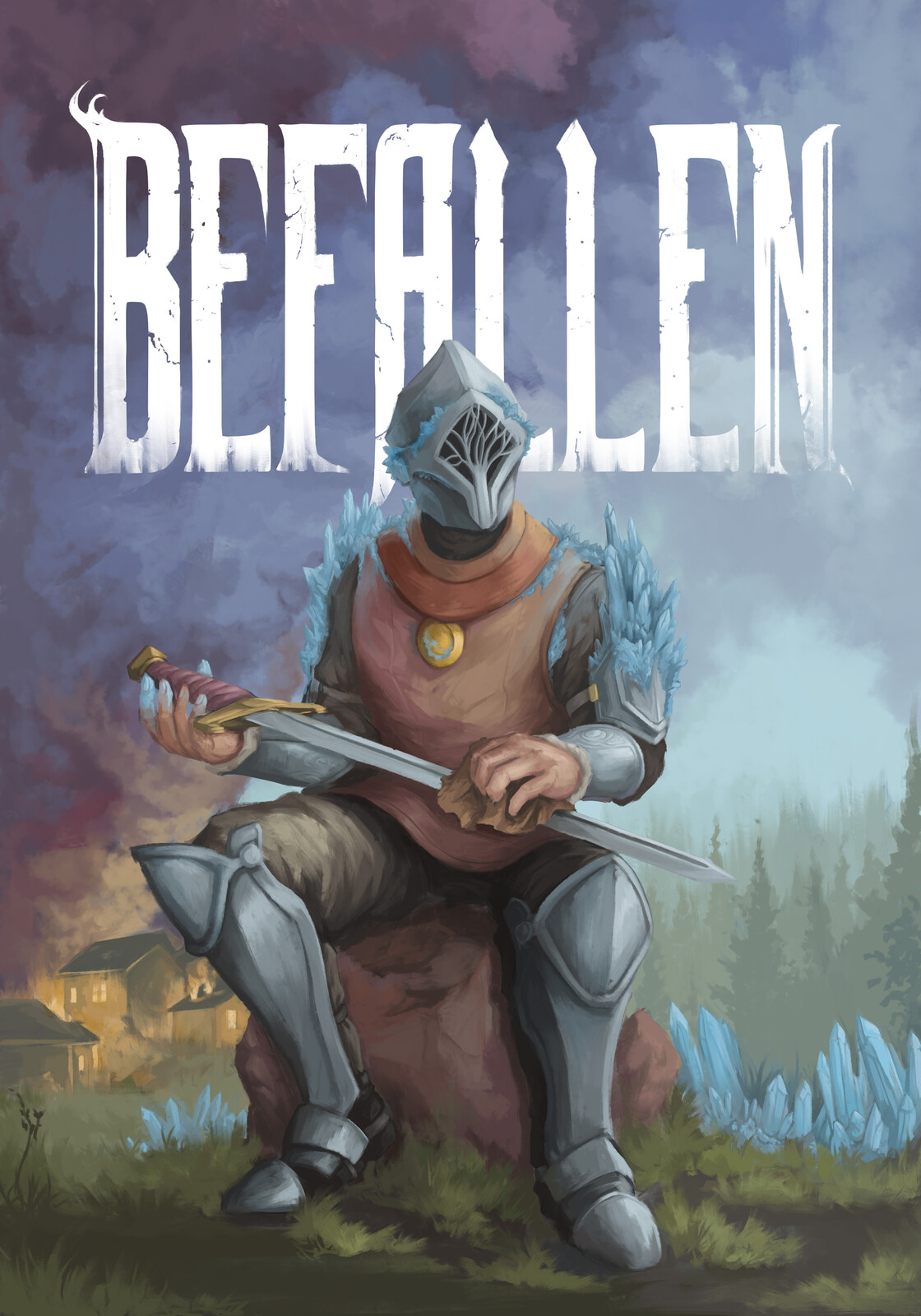 Cover art for the upcoming Befallen TTRPG
