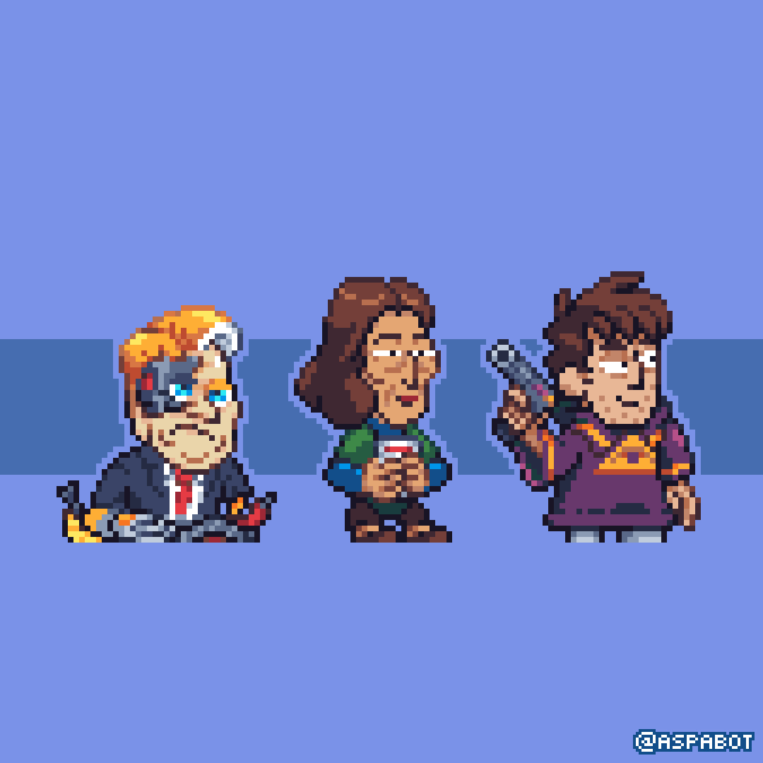 Pixel version of Alpha-Beta, Tamiko Ridley and Ron Staedtler