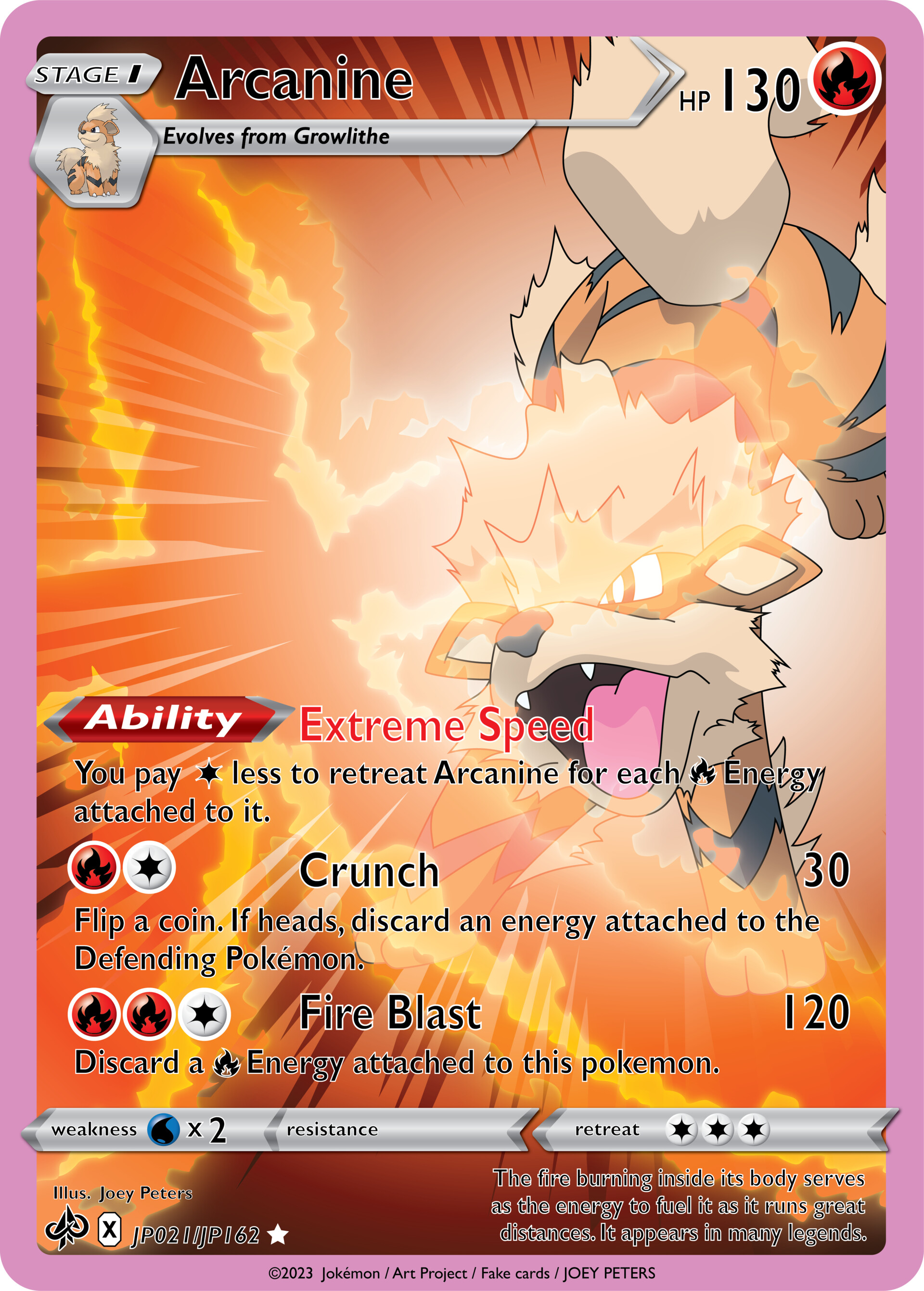 ArtStation - Arcanine Fan art Pokmon card design ArtStation - Arcanine Fan art Pokmon card design