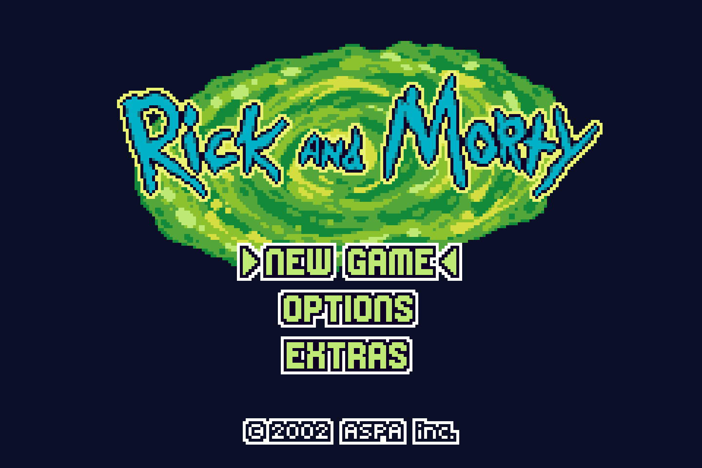 Main menu.