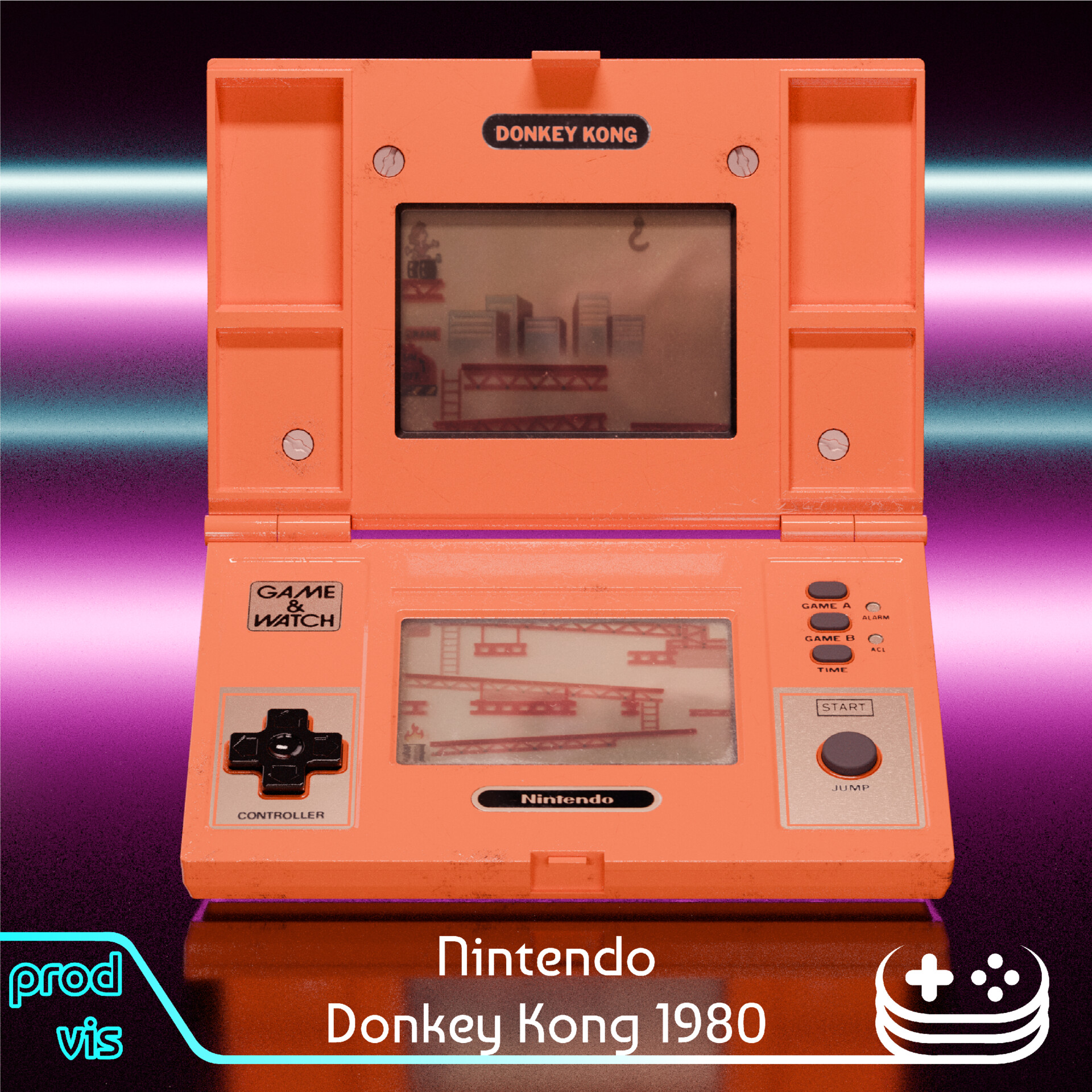 ArtStation - Nintendo Donkey Kong 1980 Game & Watch console