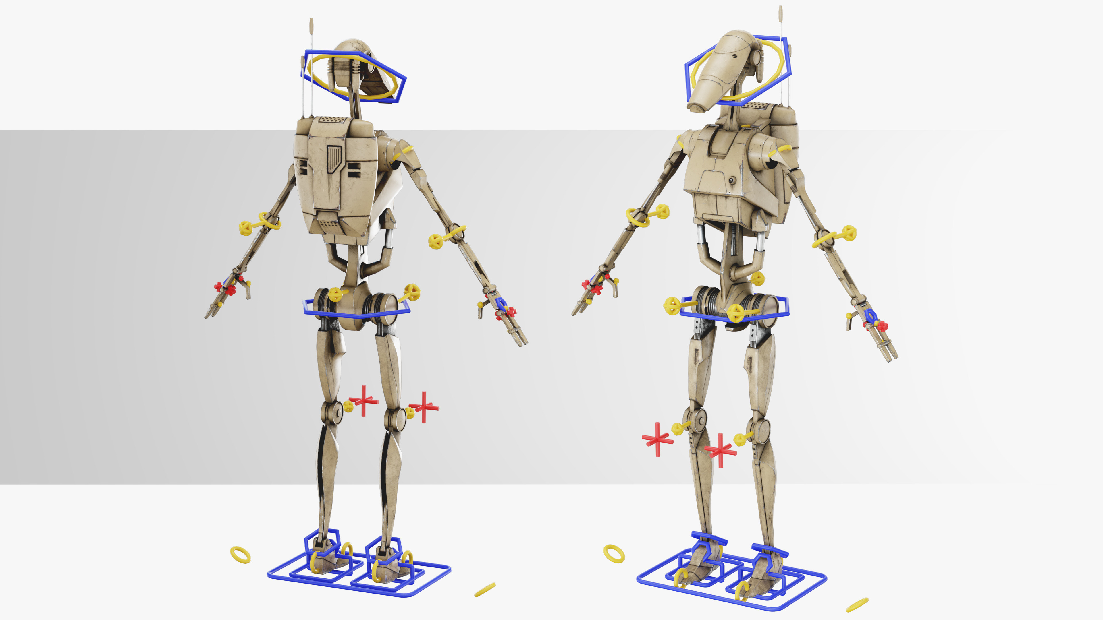 Rigged in 3DsMax