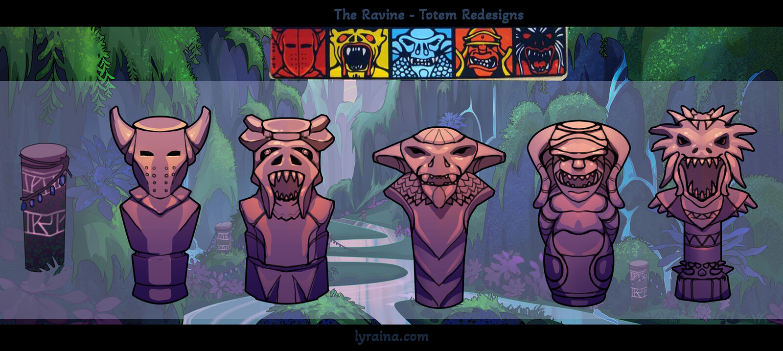 Totem Redesigns based on the original pinball board (original icons on top)