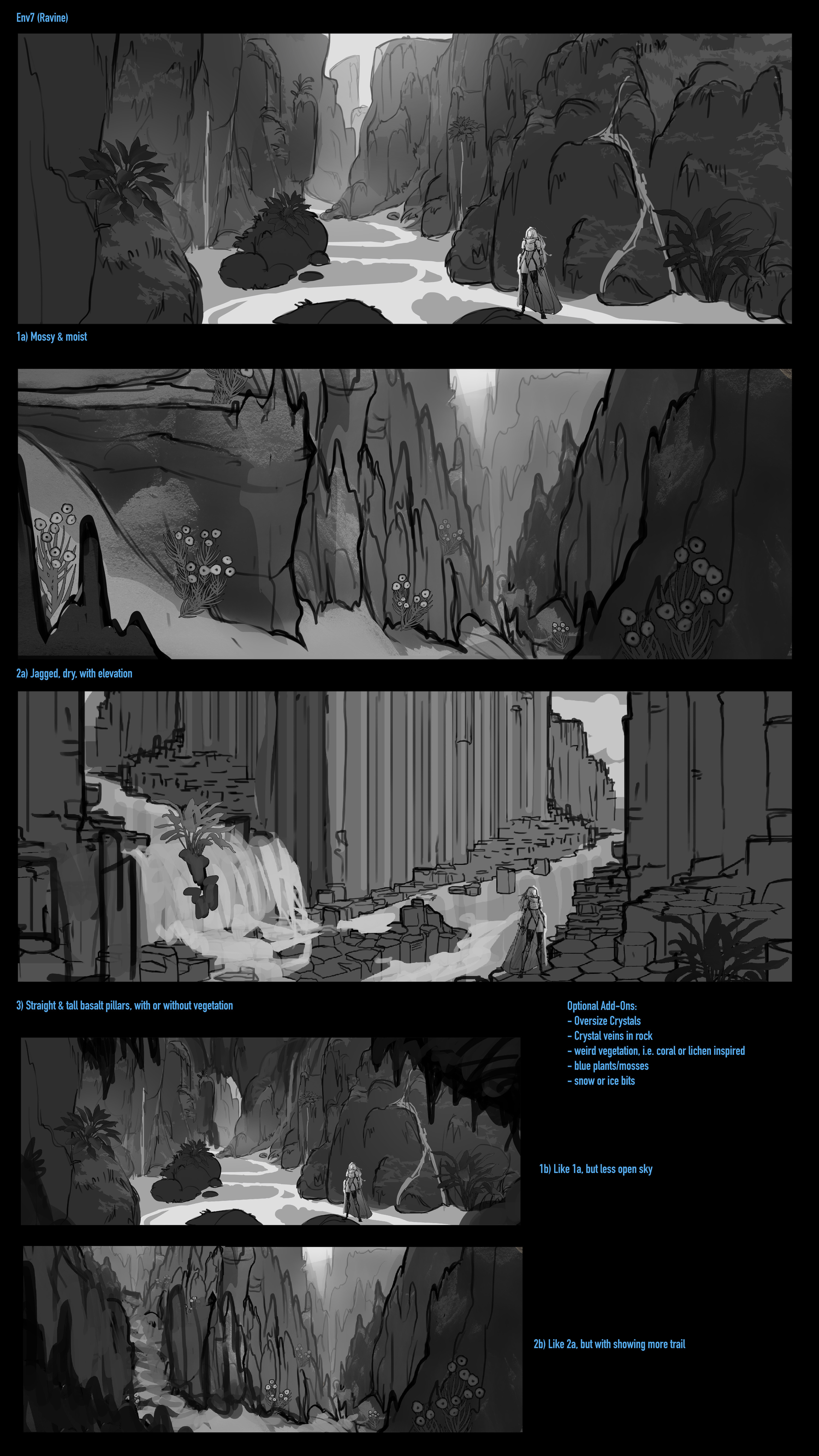 Quick and dirty early thumbnail exploration for the ravine.