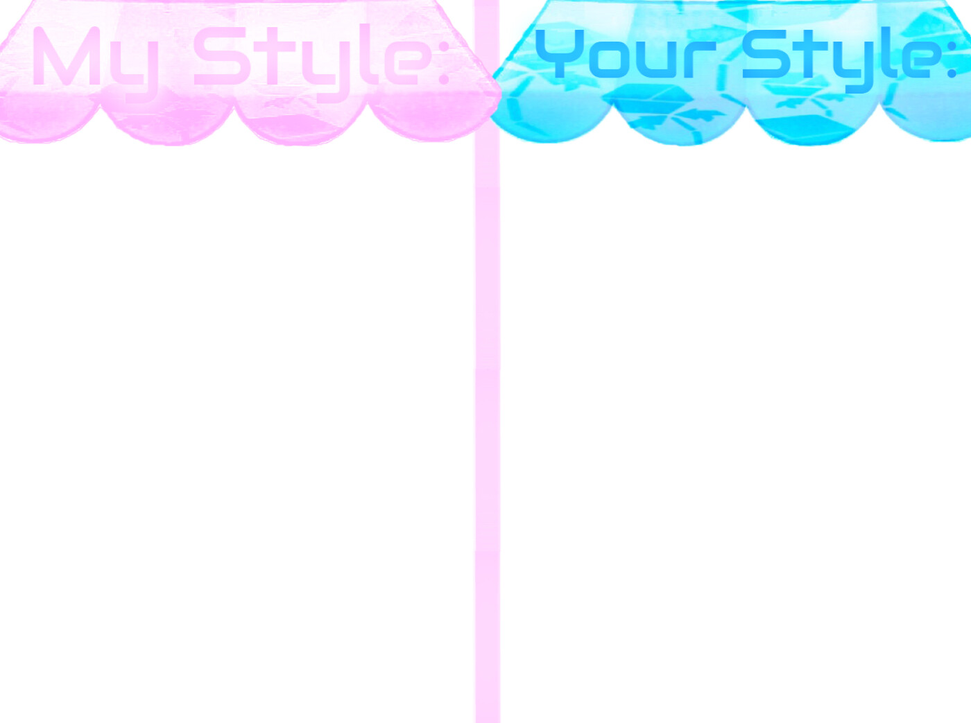 ArtStation Some "My Style VS Your Style" Template that I made, but
