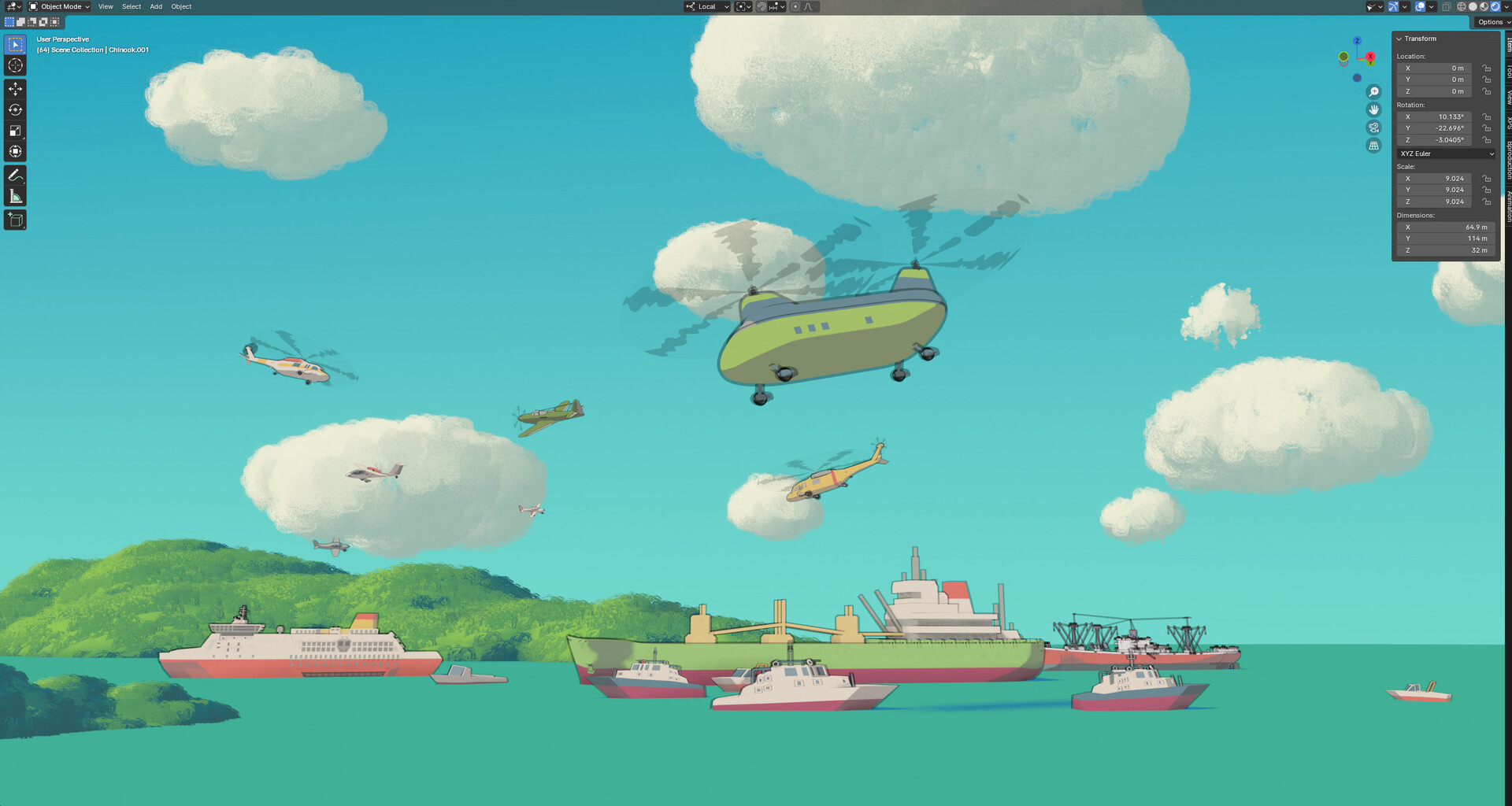 trung-duy-nguyen-ponyo-and-sosuke-fan-art-blender