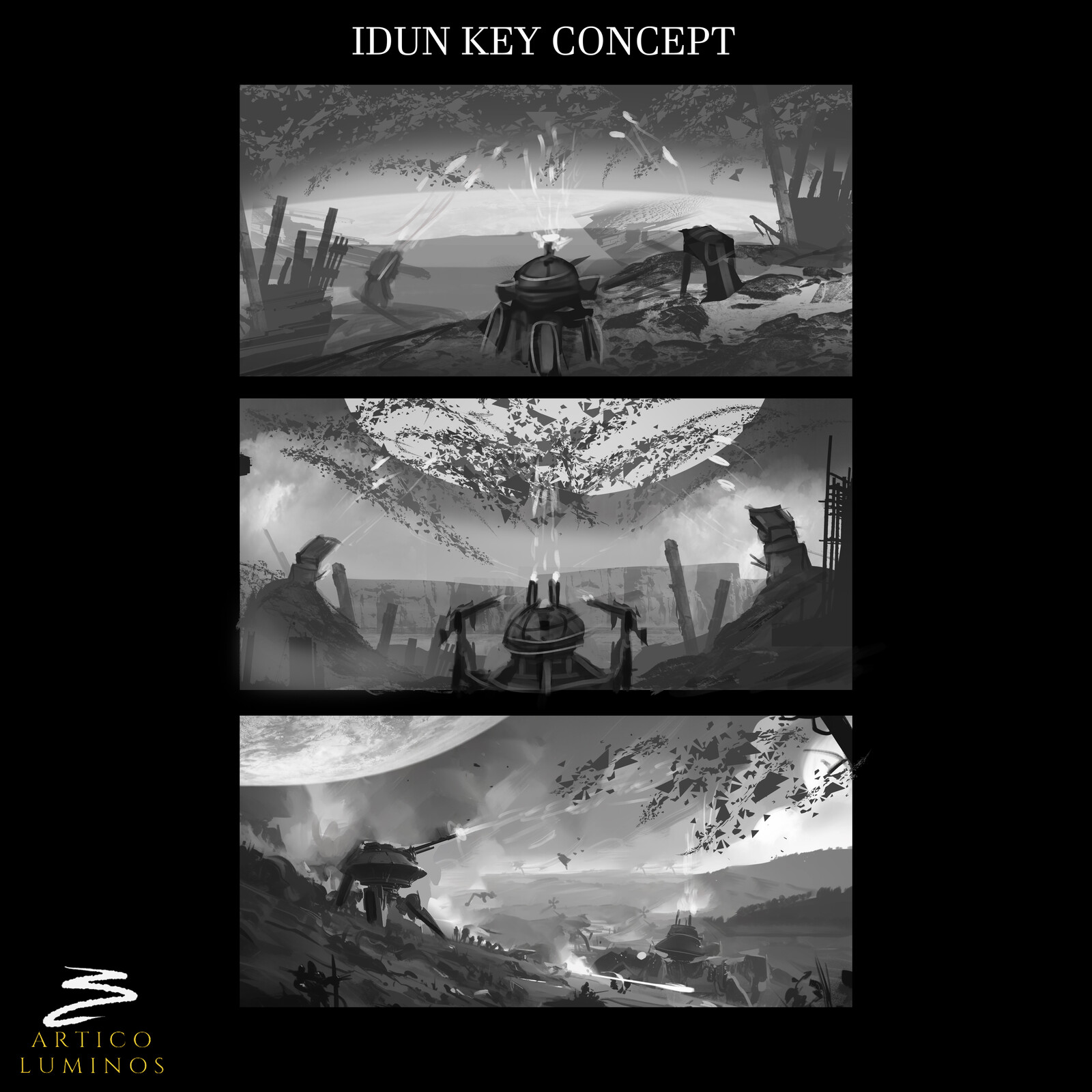 IDUN Steam Capsule Art Concept BW