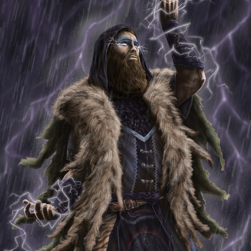 "Calling the Storm" - Character Art Commission