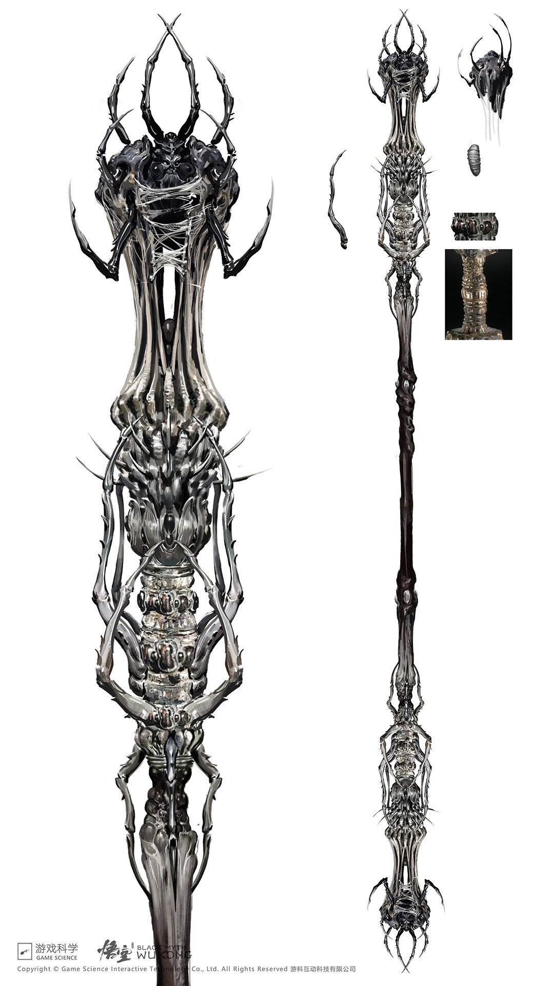 ArtStation - 黑神话:悟空/Black Myth: Wukong 昆棍·蛛仙·百眼几丁棍