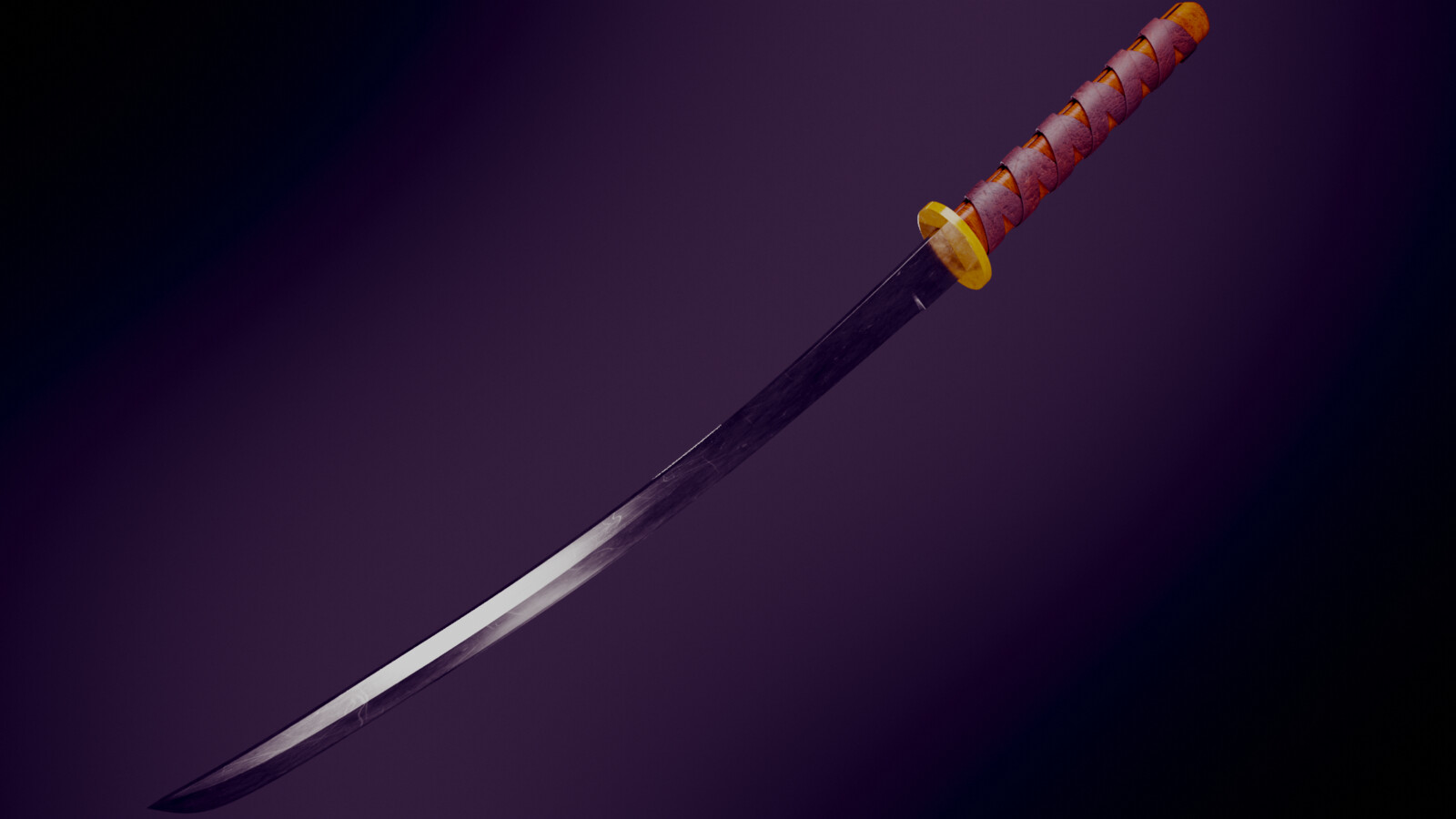 Wakizashi, post comp (100% blender)