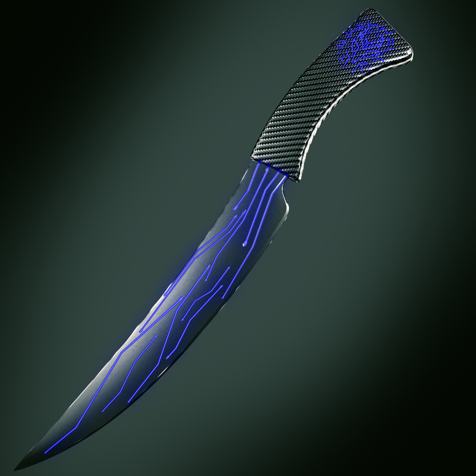 Dagger with emission on