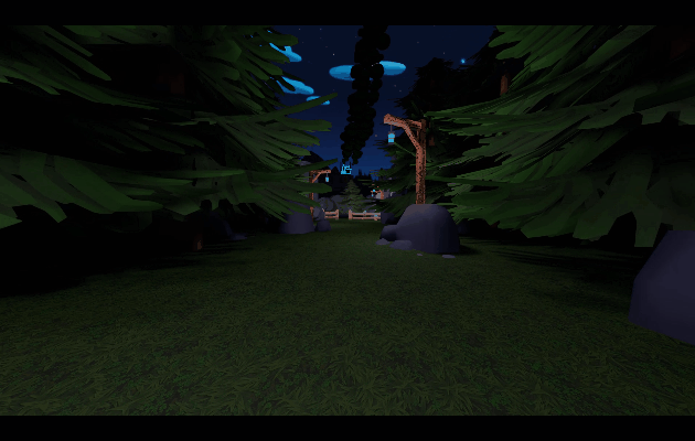 Intro scene to Little Screamies. I did the art for the lab in the horizon. 
