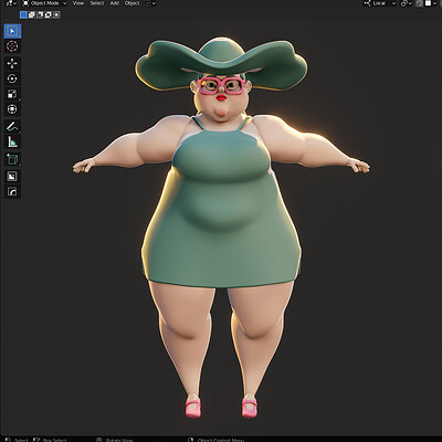 Blockshape Stylized Female Character using Blender
