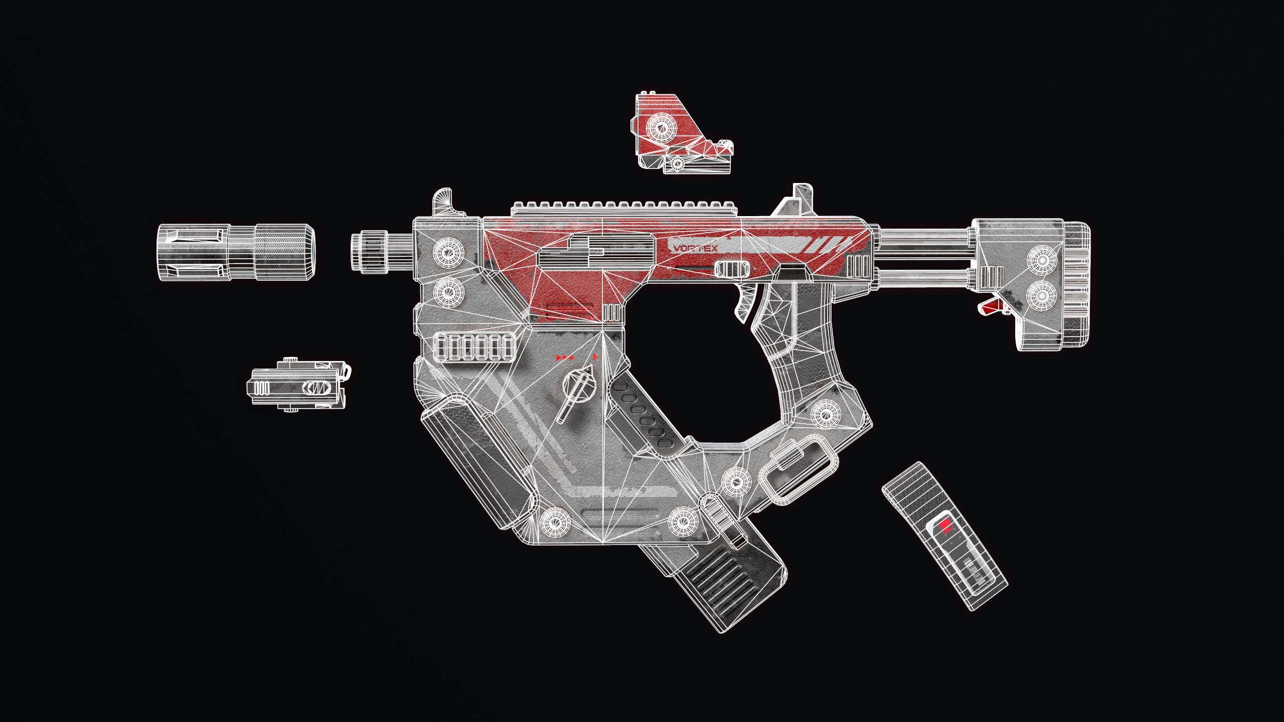 Wireframes + Exploded - 26k Tris