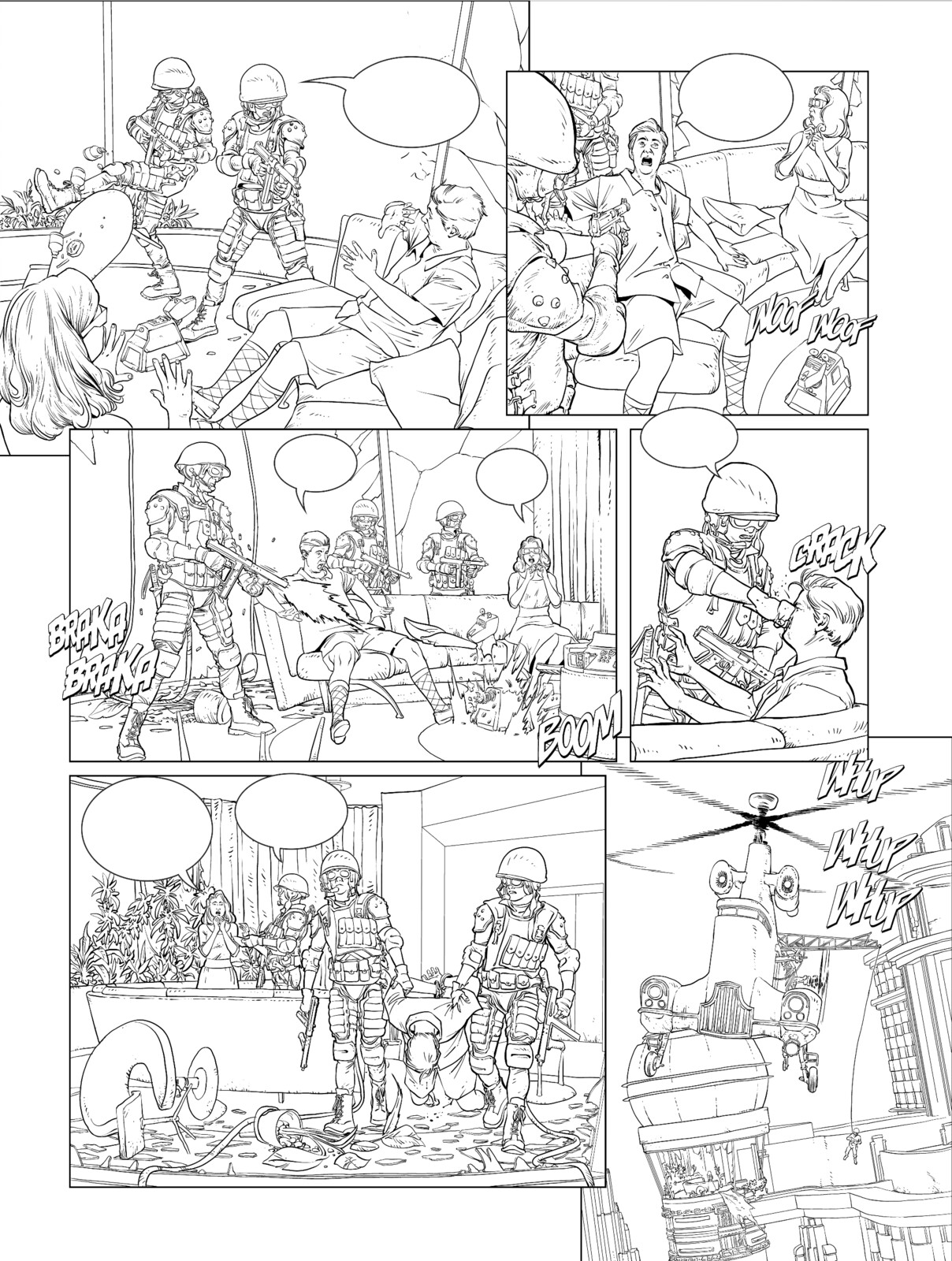 Line art of page 2