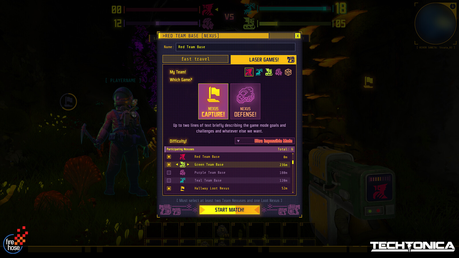 Game Mode Setup and Start Menu