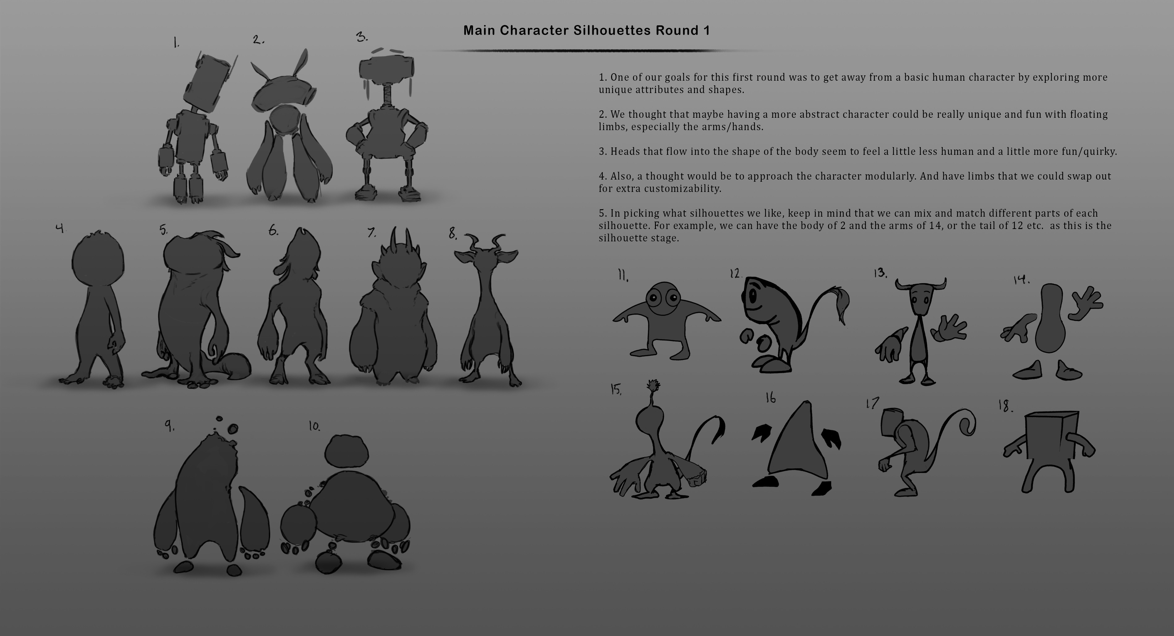rough Round 1. We were given a pretty blank slate to start from. Spencer Barber (right concepts) and I explored unique design ideas for a new, simple memorable character. They liked the "cool" "big head" "almost kid like proportions" "toy like" designs. 