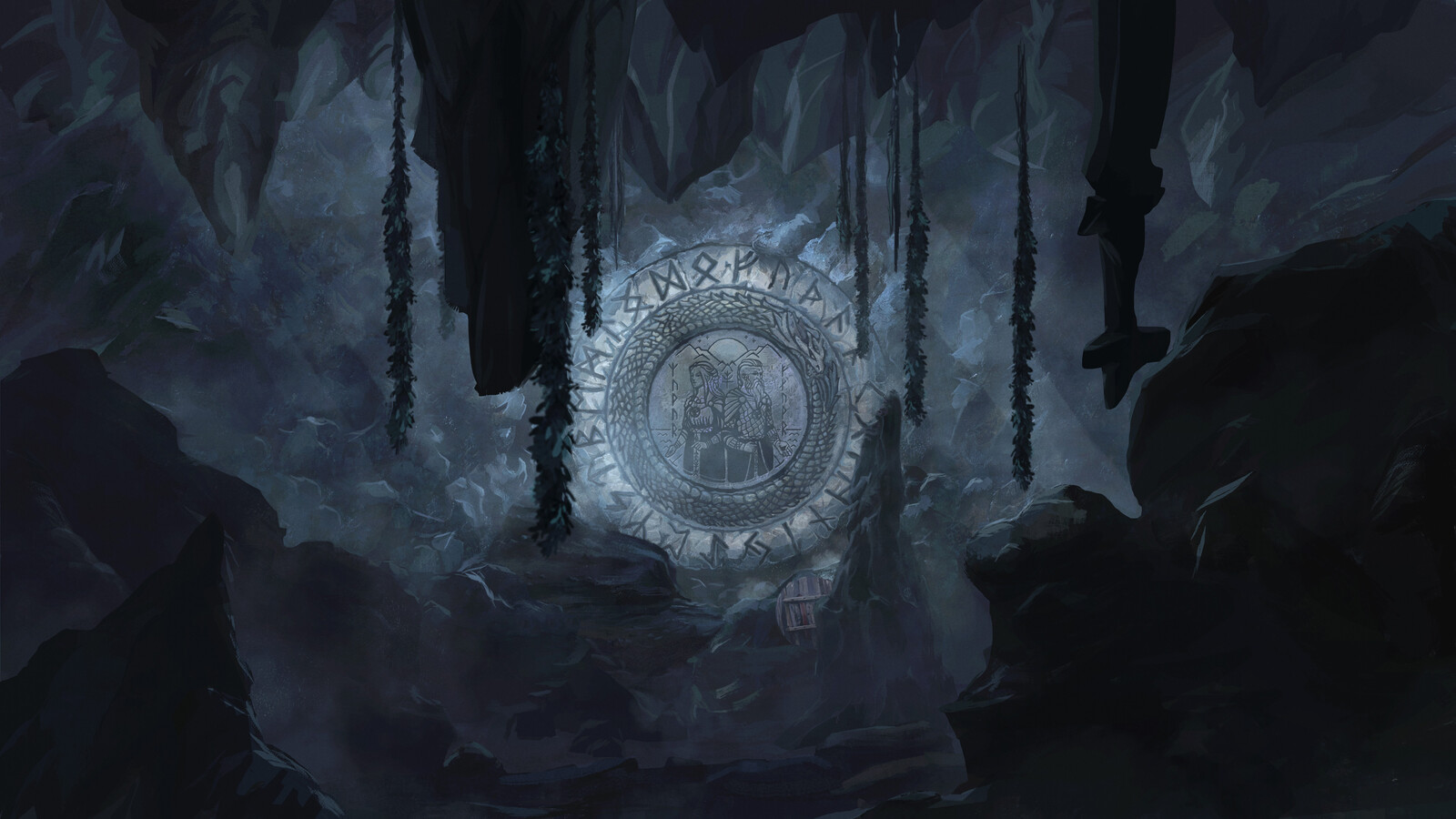 Digital Painting - depth and wide frame