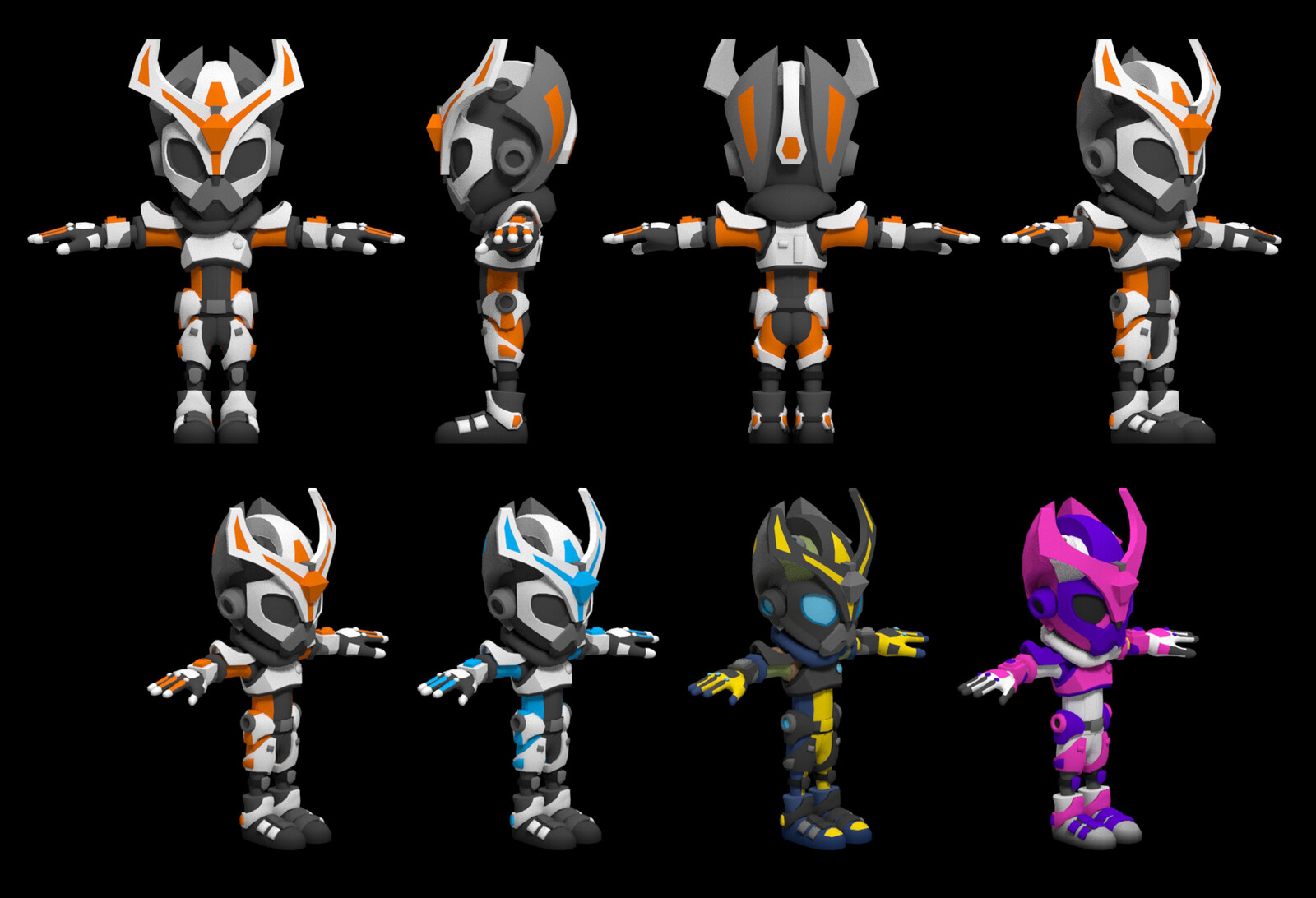 Final 3D Space suits
