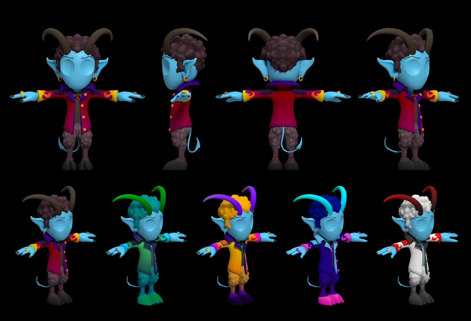 Final Goat man cosmetic options. 