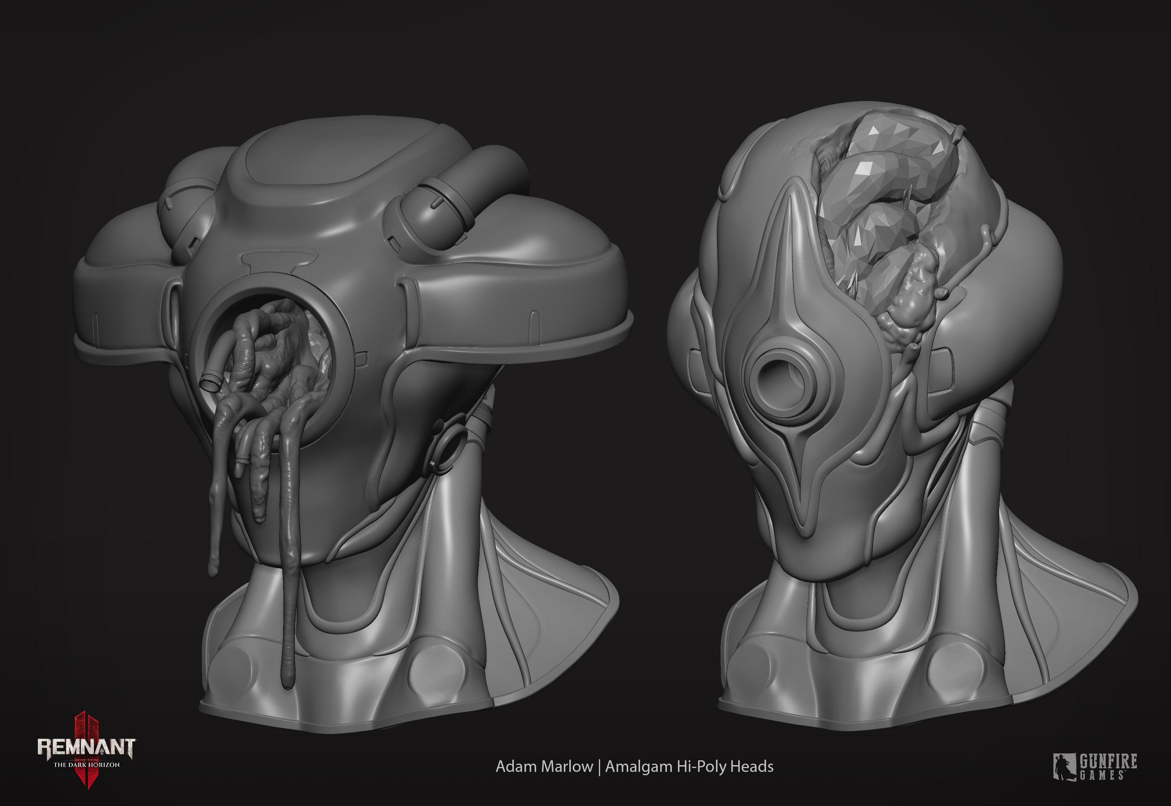 Zbrush Model Sculpt - Boss Head Variants