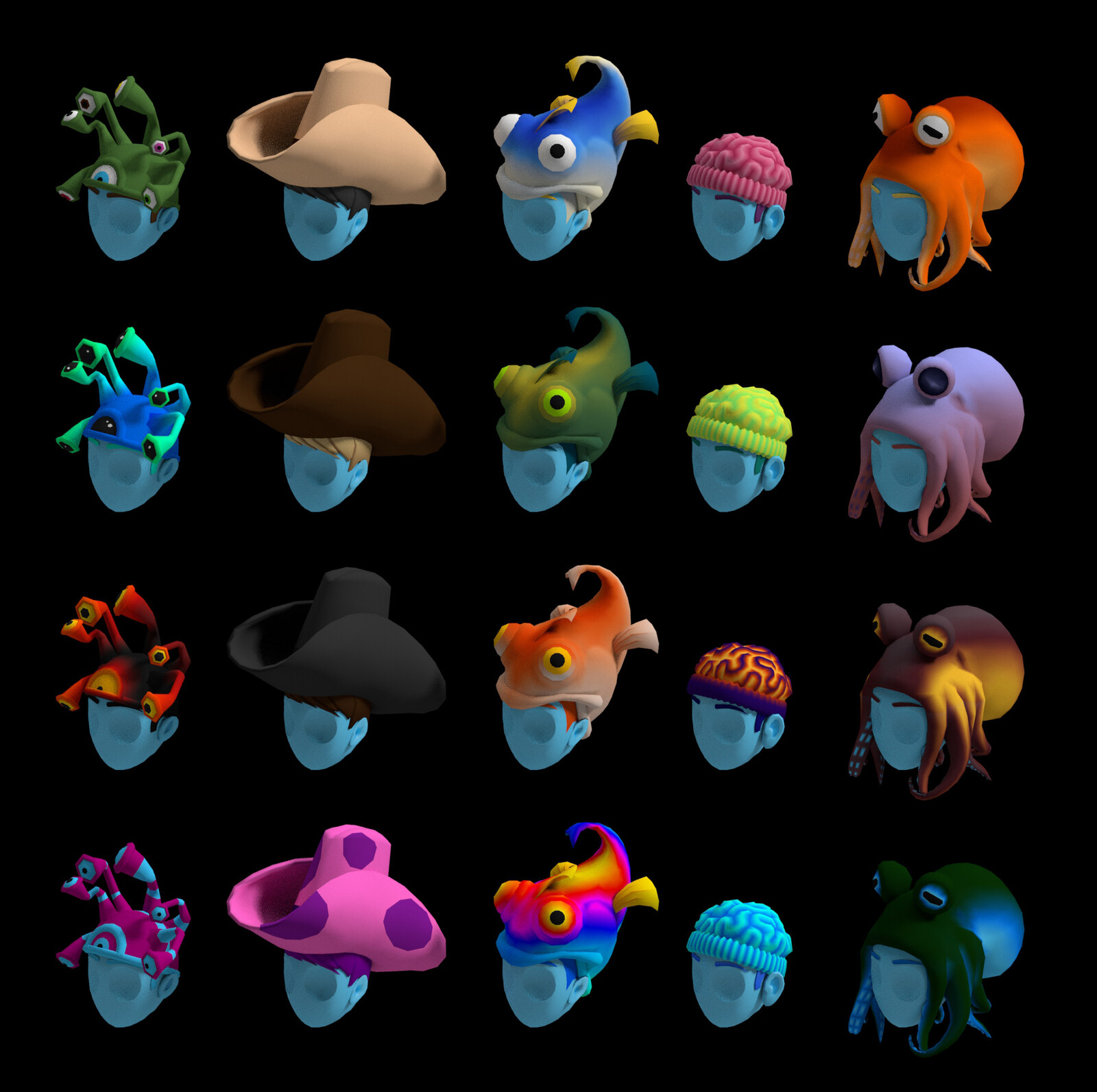Color variations. 