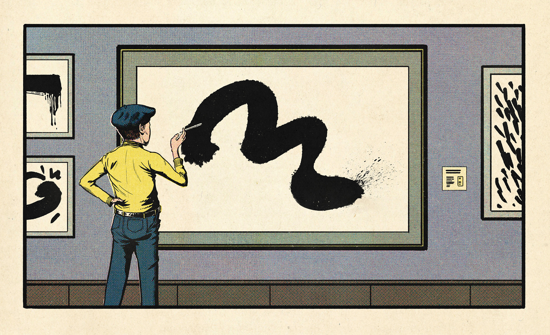 Snooty art critic.