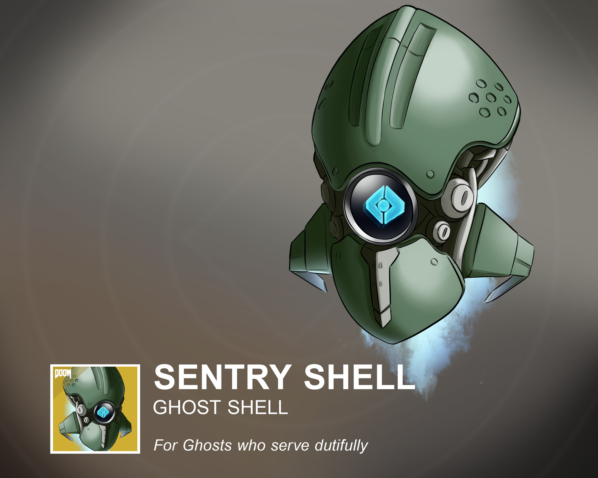 ArtStation - Destiny x Doom: Sentry Shell