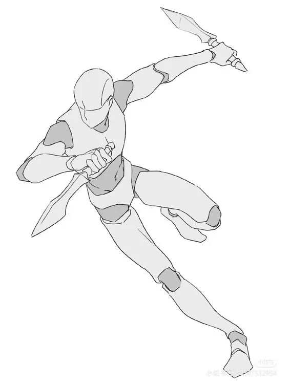 Reference Pose used, not created by me. (Credit: Unknown)