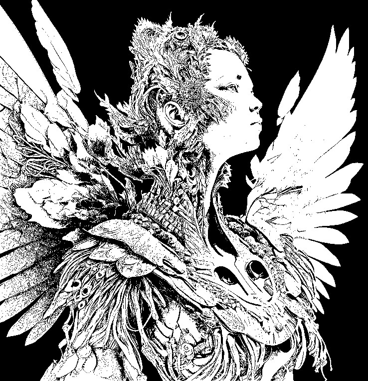 An angel in its 3D form (draft)