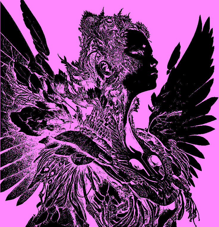 The angel in it's ultraviolet form. (Draft)