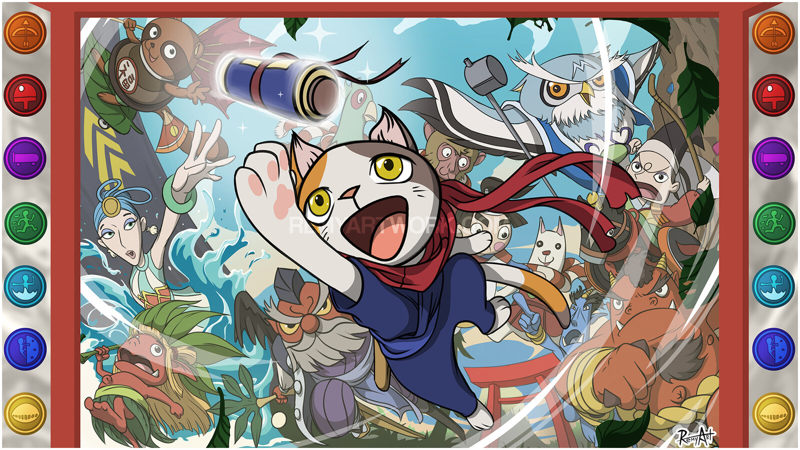 Doodle Champion Island fanart