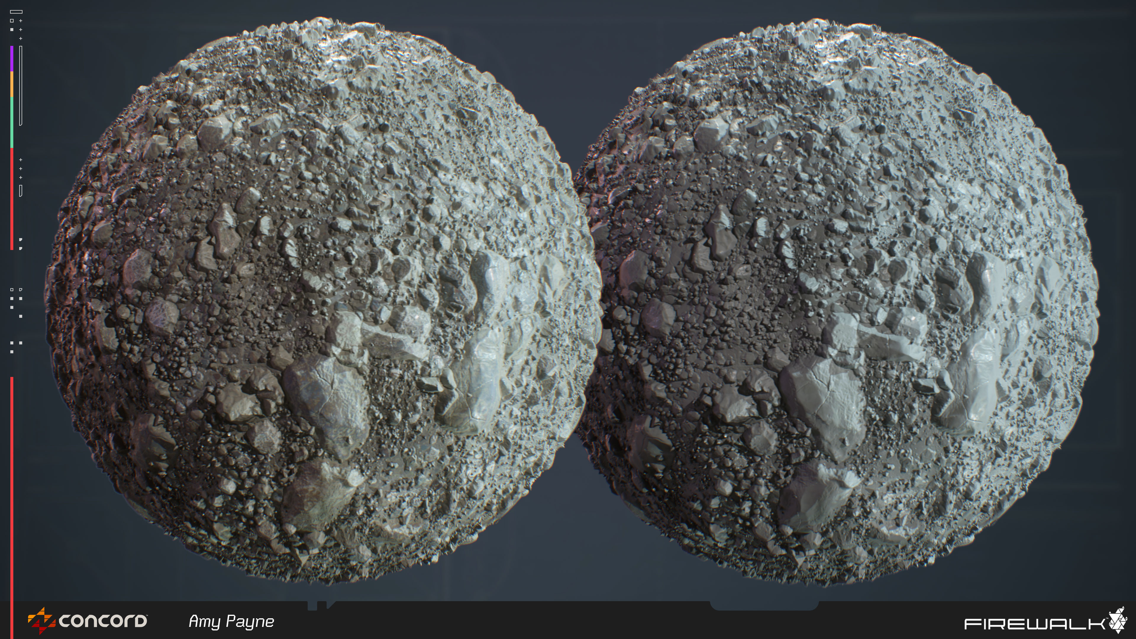 Base gravel terrain used in Robot Ruins, Star Chamber, and other maps in production.