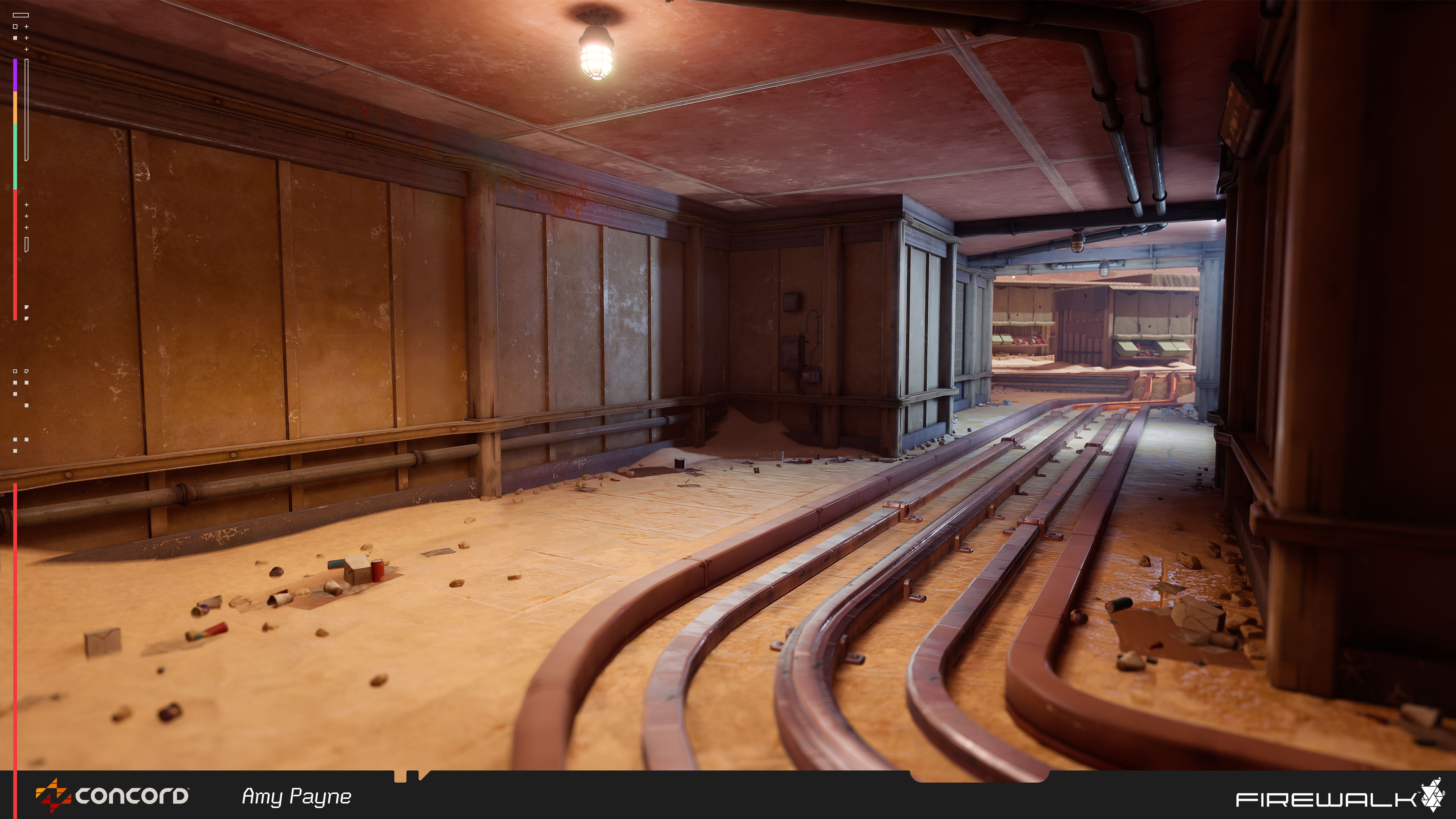 Showing the wall, floor and rail kit. Help from Eli Tuttle getting the rail kit to be more performant towards map close.