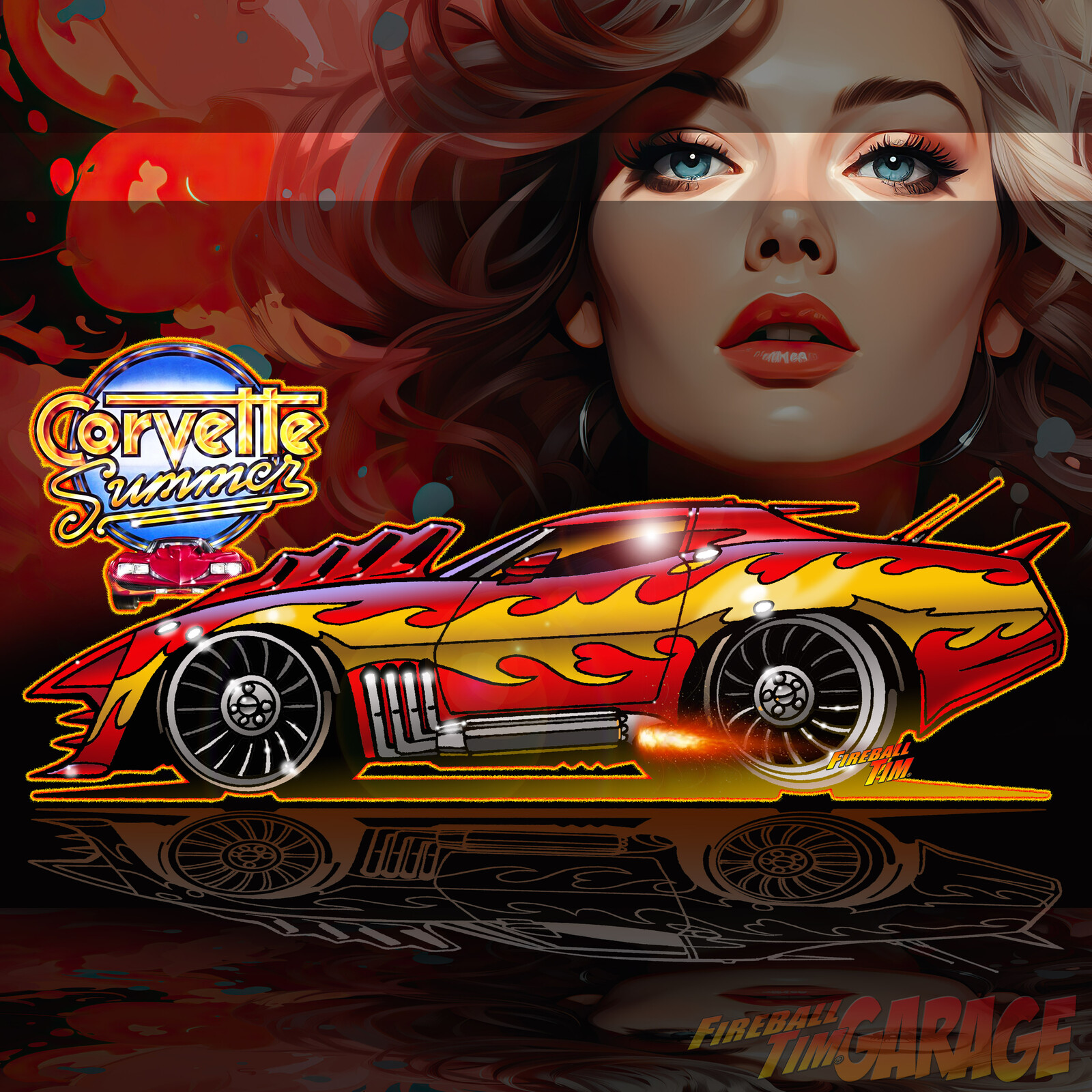 Corvette Summer Concept Art by Fireball Tim Garage