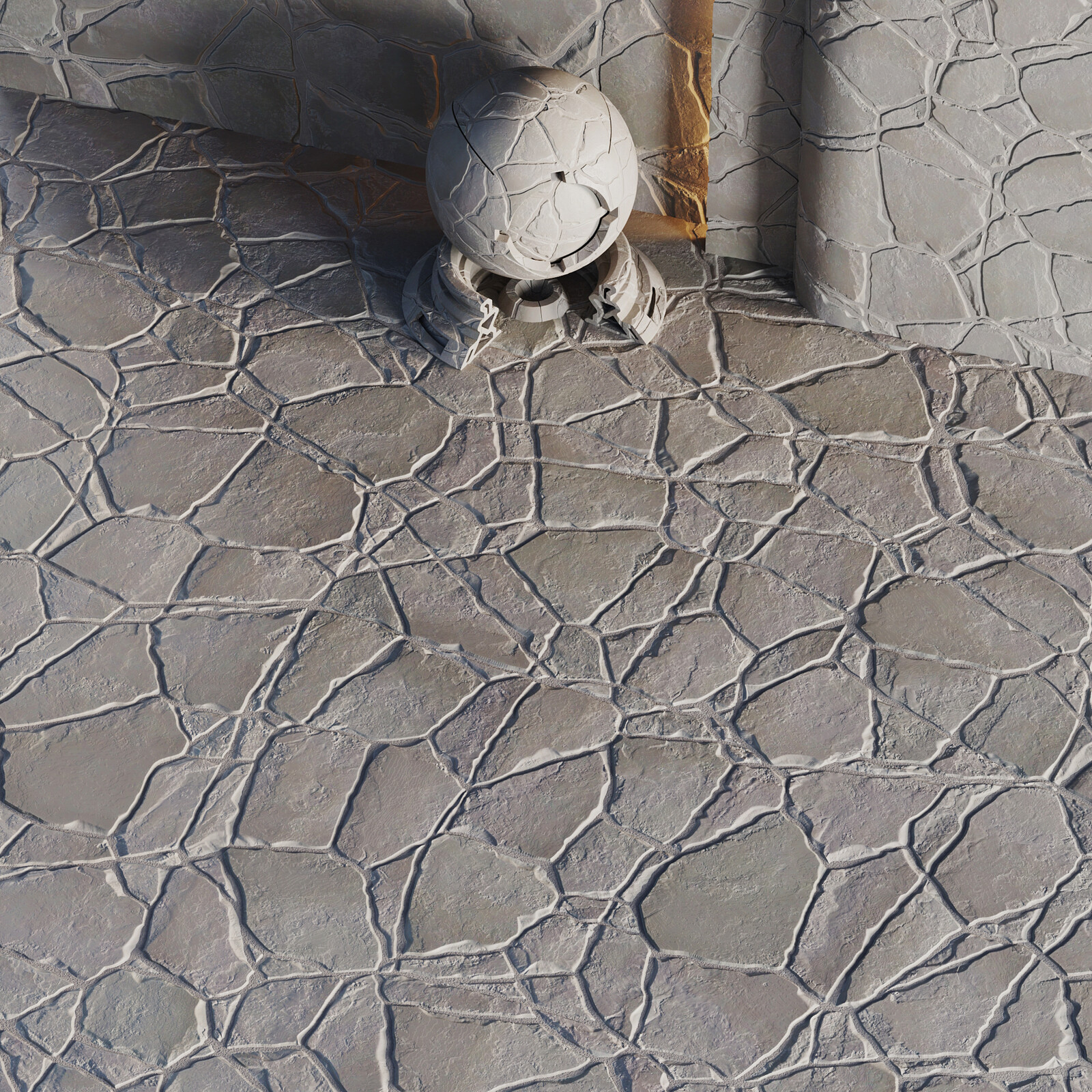 Substance Designer | H64 Slate Stone Floor | PBR | 4K