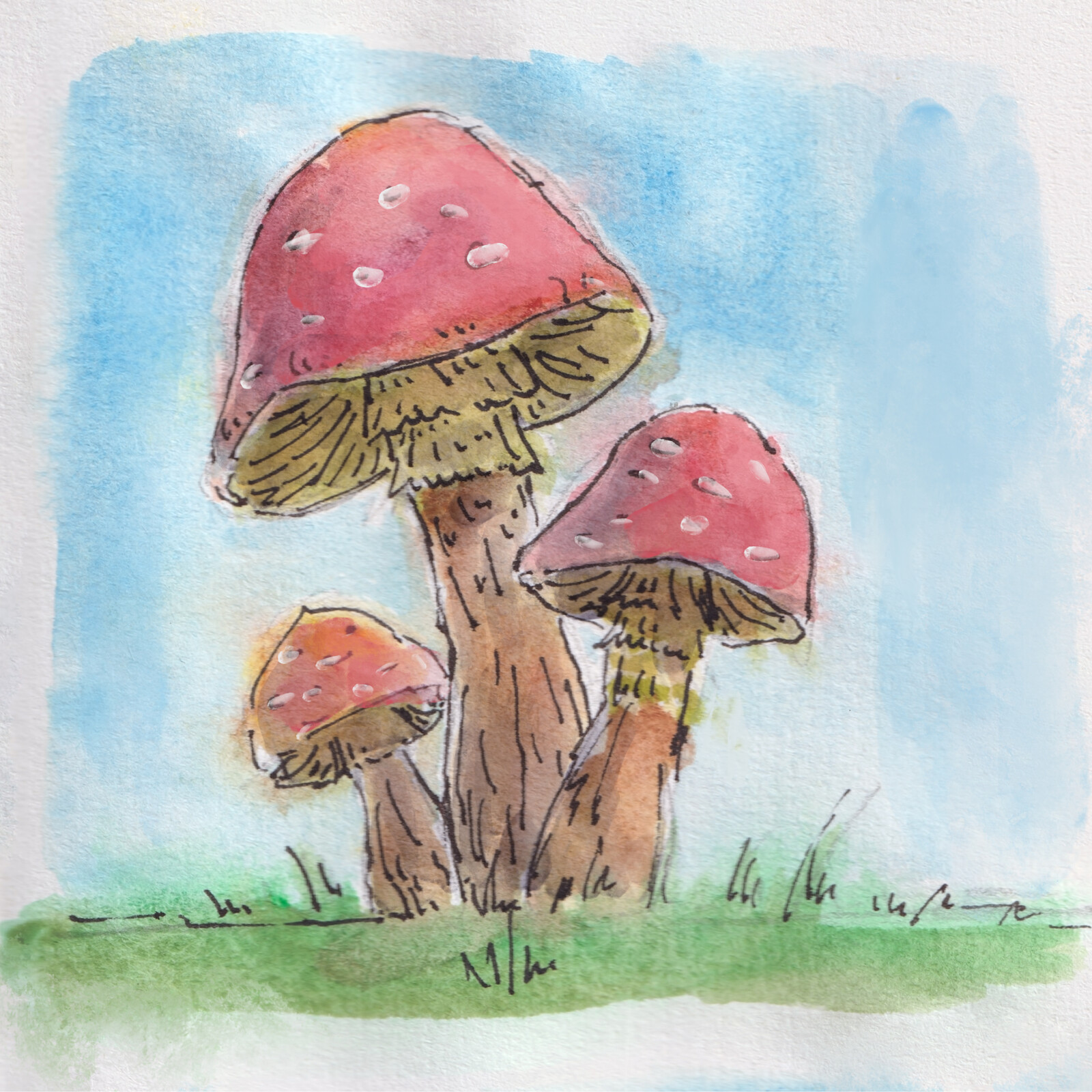 Traditional Watercolour Sketches